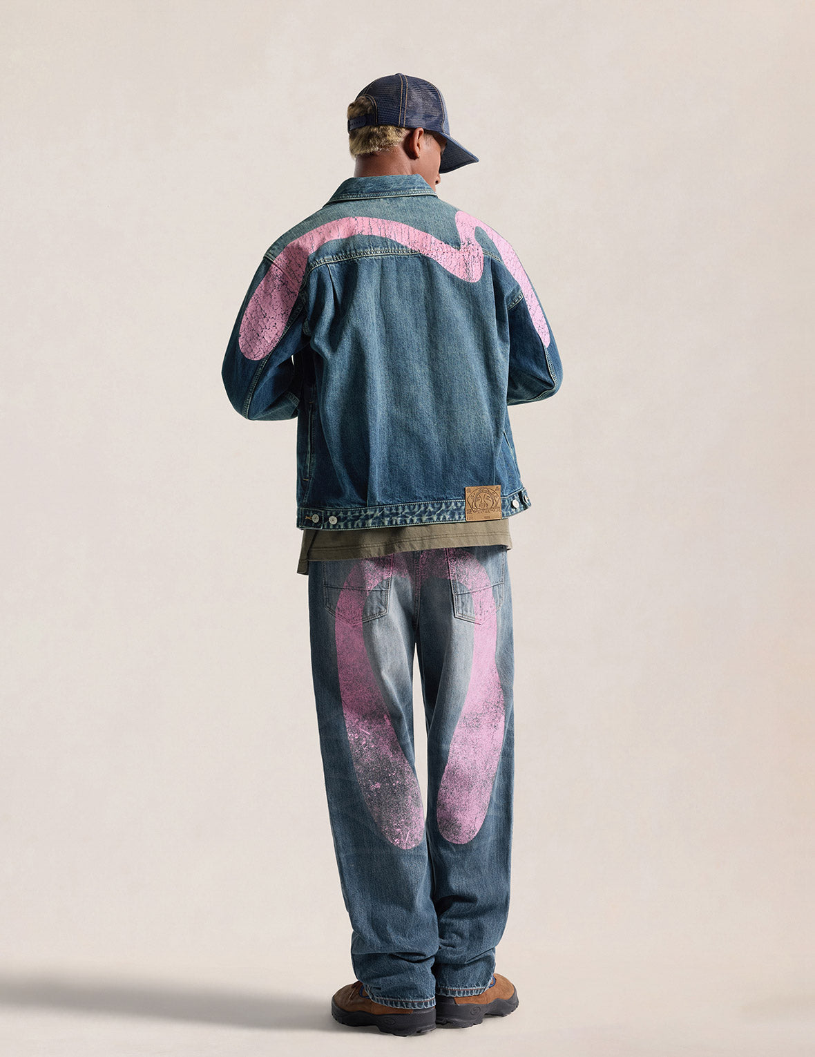 Pink Daicock Ripped Jeans