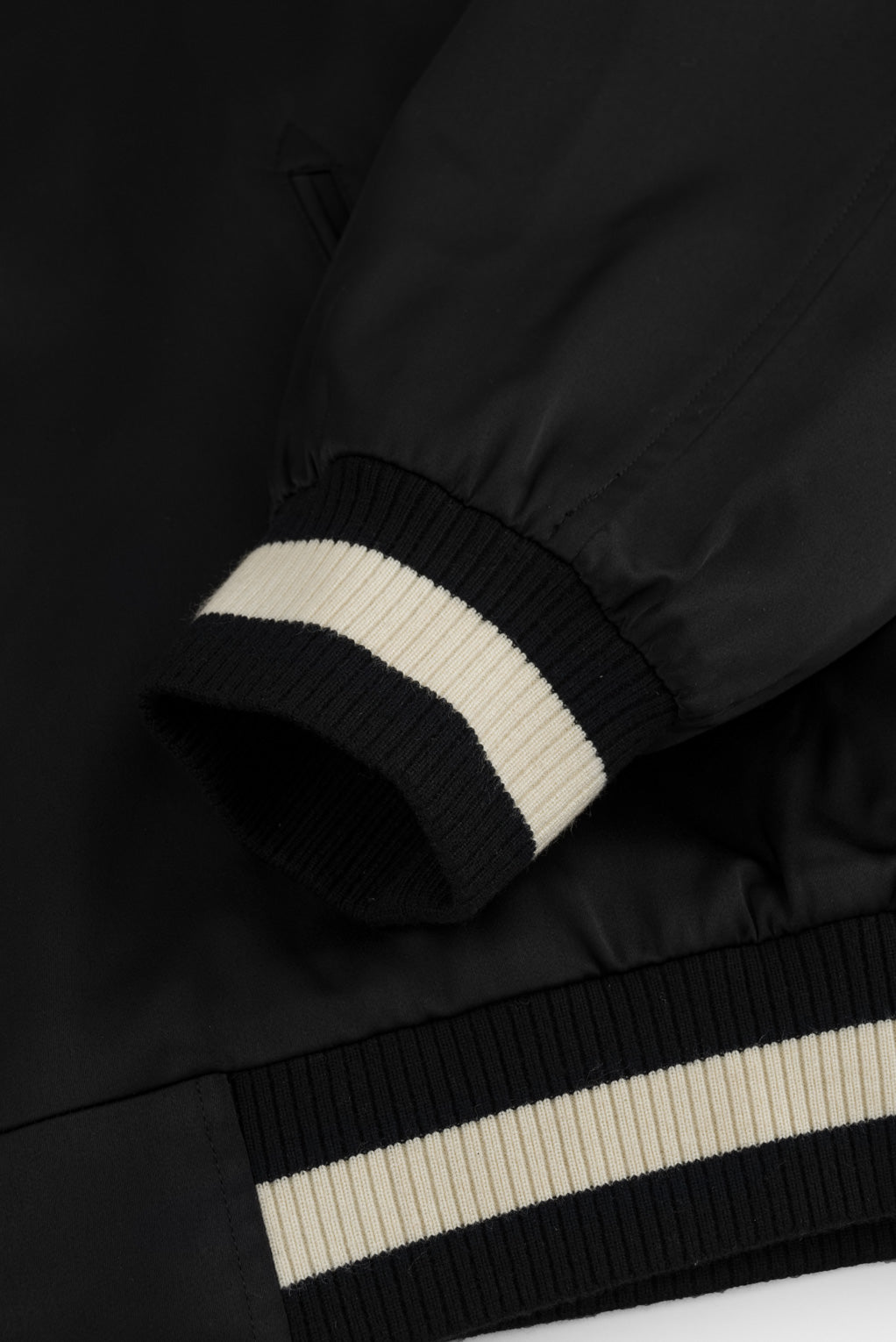 Light Padded Air Peace Satin Souvenir Jacket