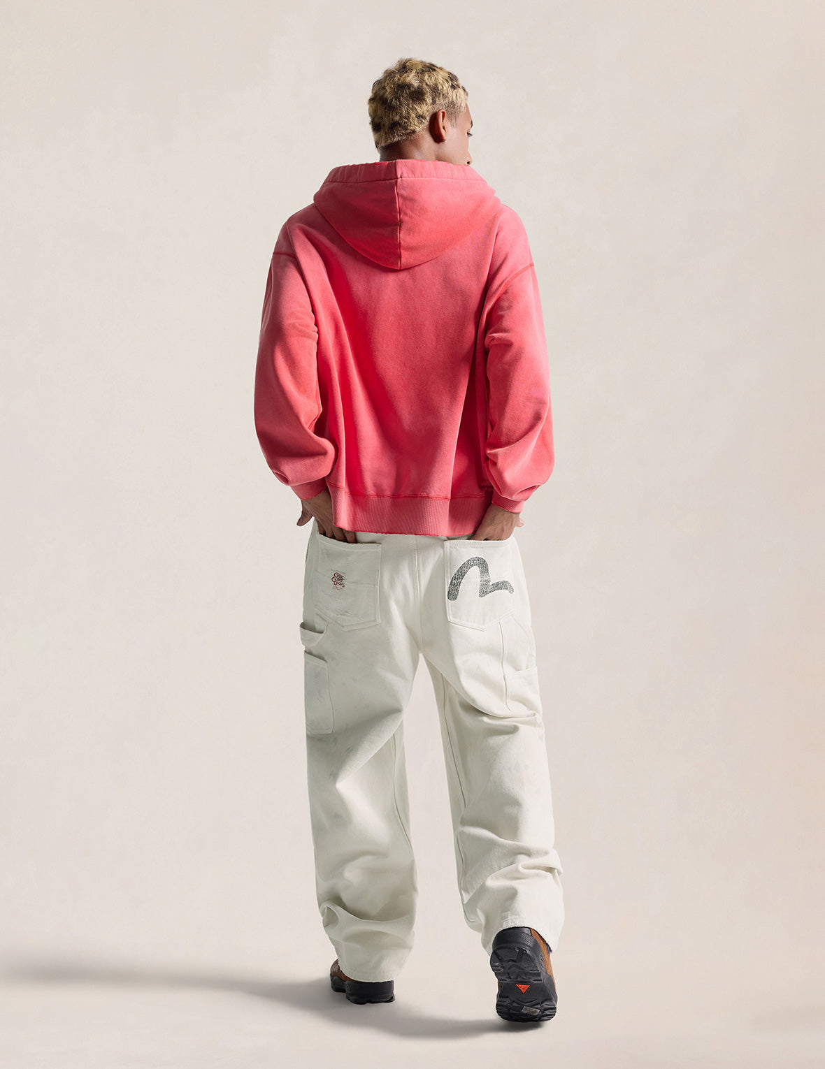 Distressed Double Knee Utility Pants