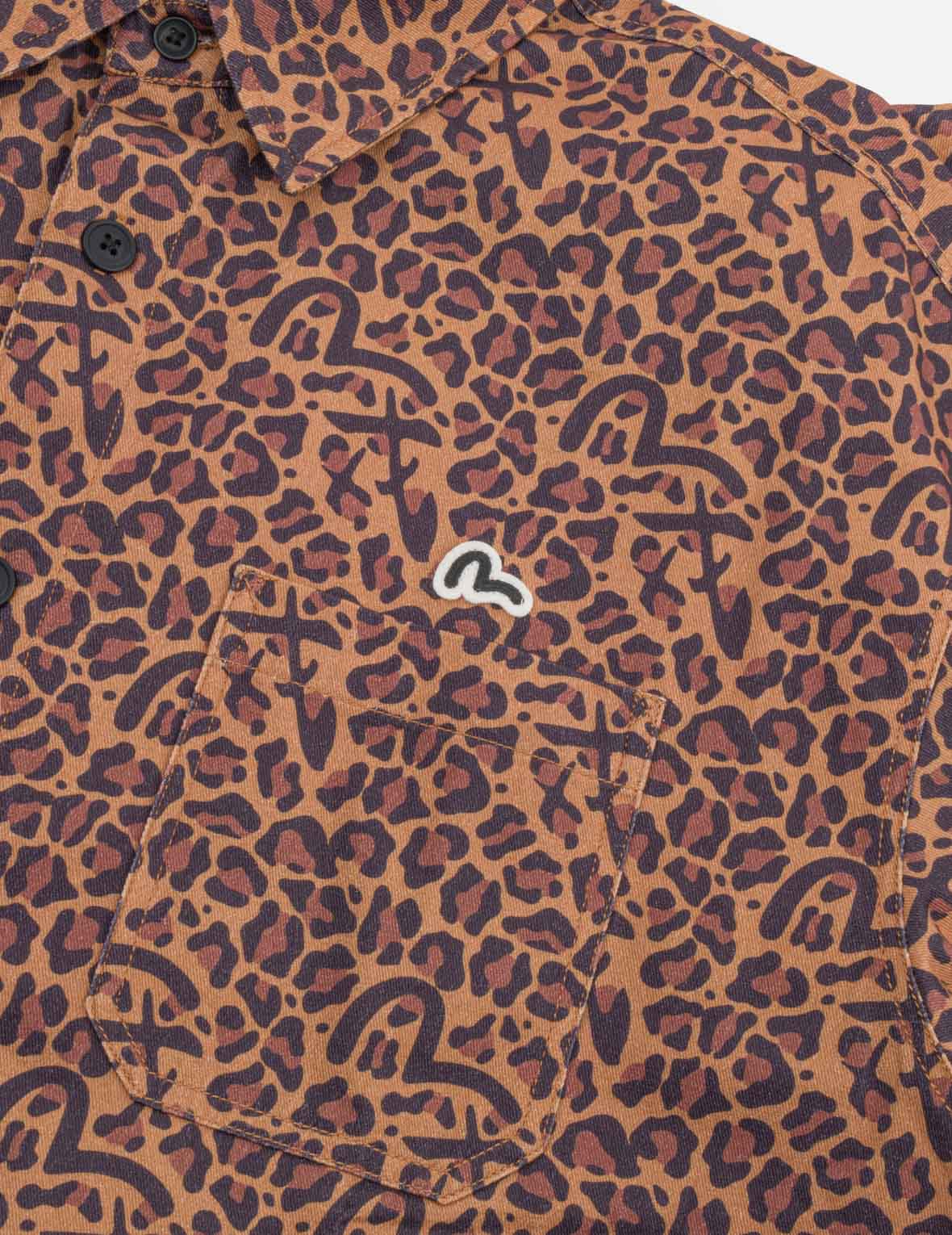 Leopard Seagull Printed Shirt