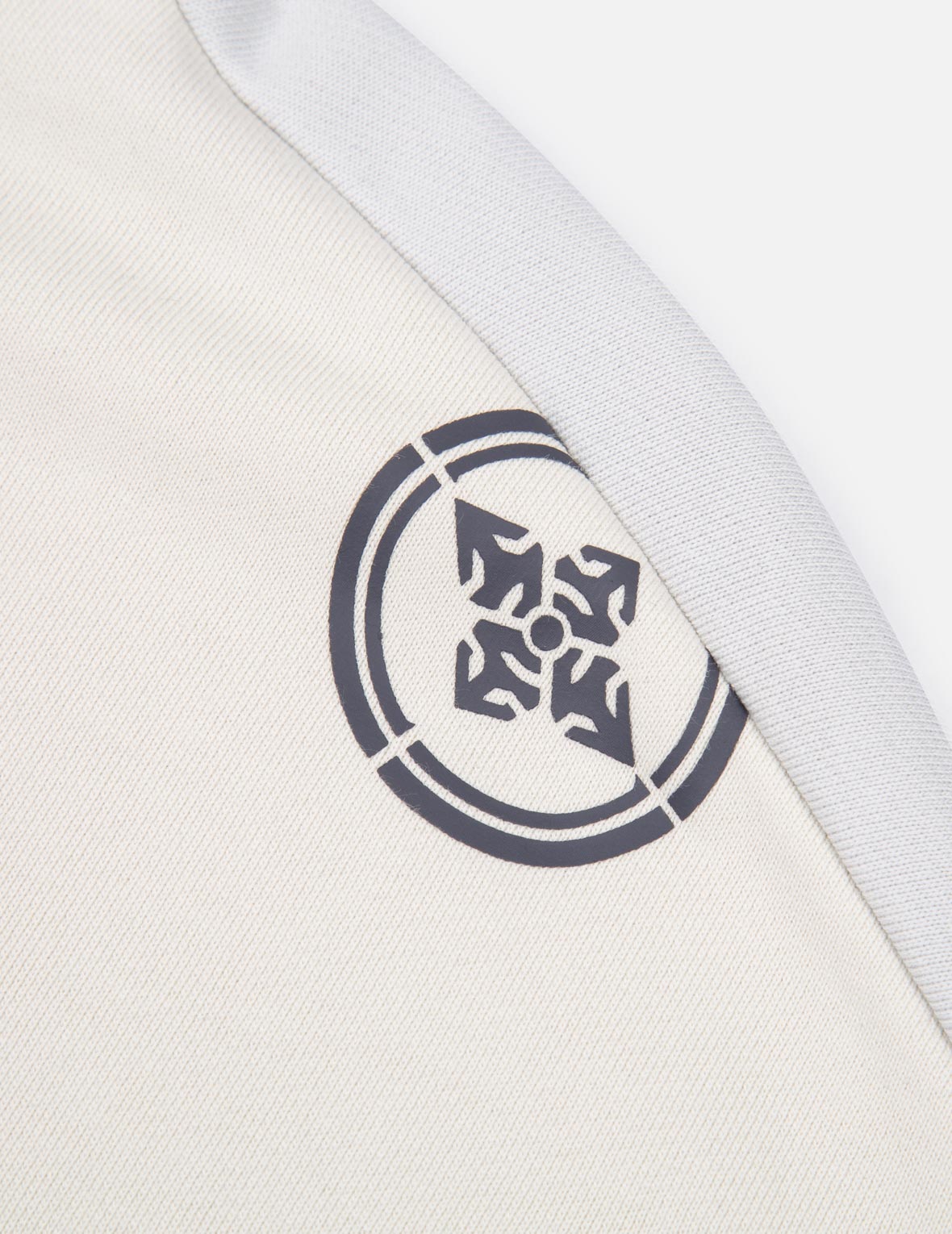 Logo印花立領拼色衛衣