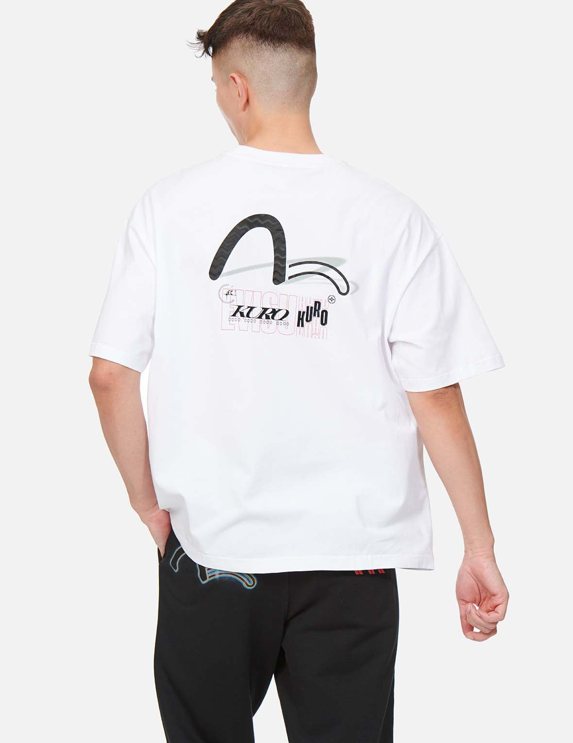 Ripple Effect Seagull and Shadow Print T-shirt