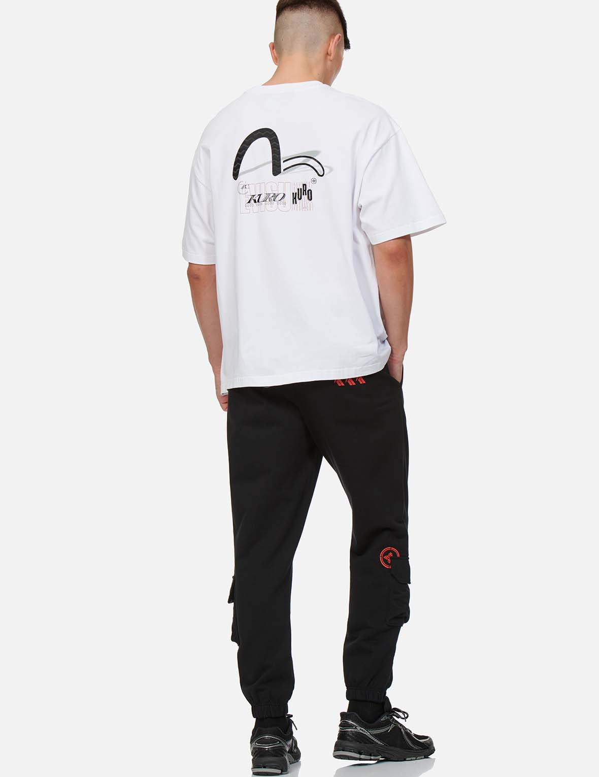 Ripple Effect Seagull and Shadow Print T-shirt