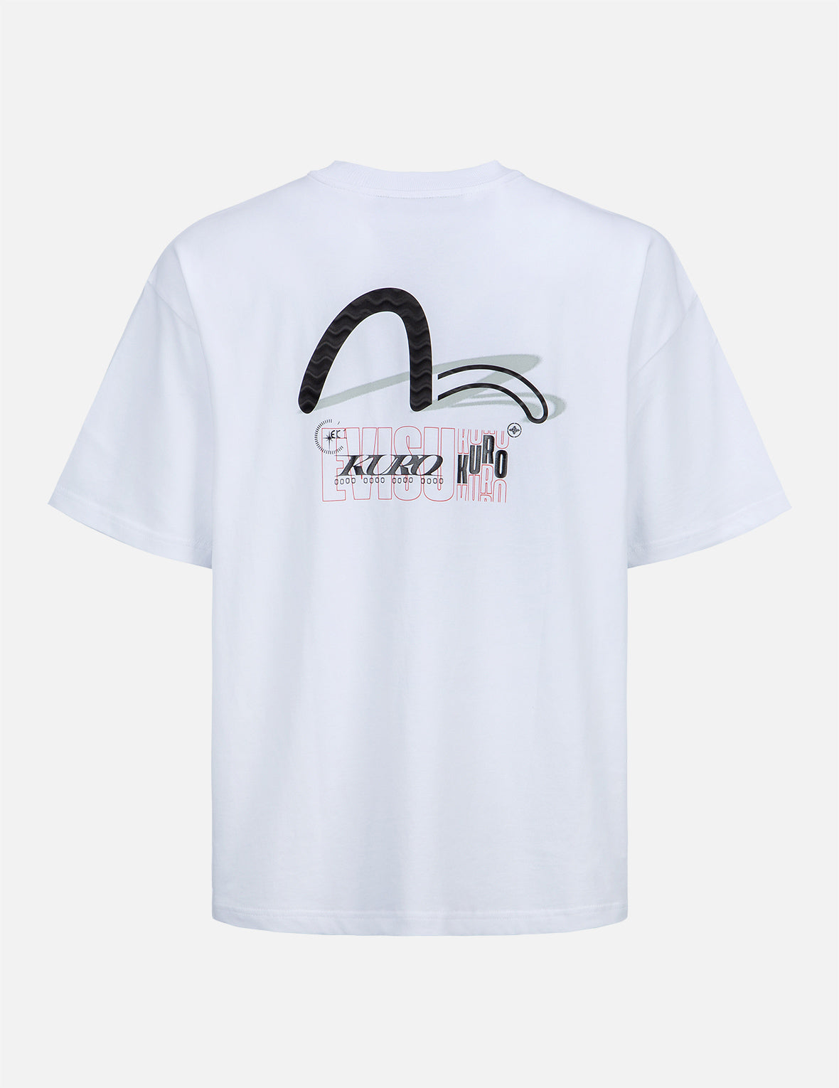 Ripple Effect Seagull and Shadow Print T-shirt