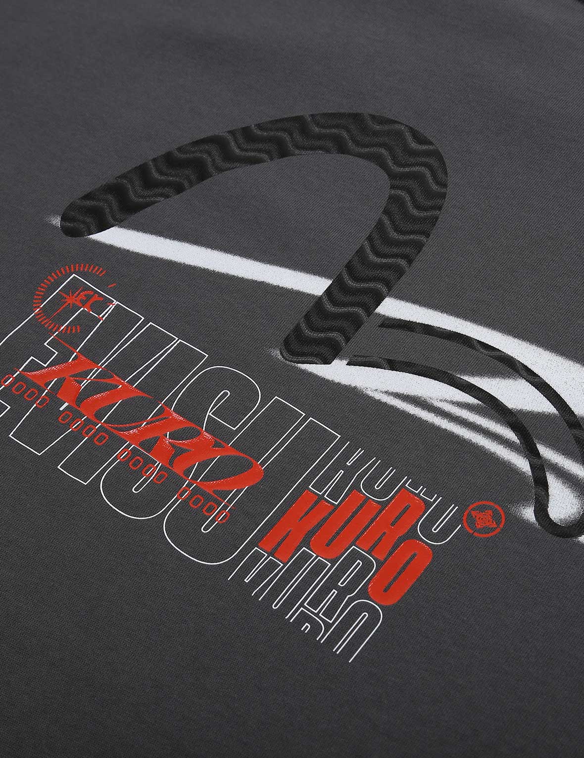 Ripple Effect Seagull and Shadow Print T-shirt