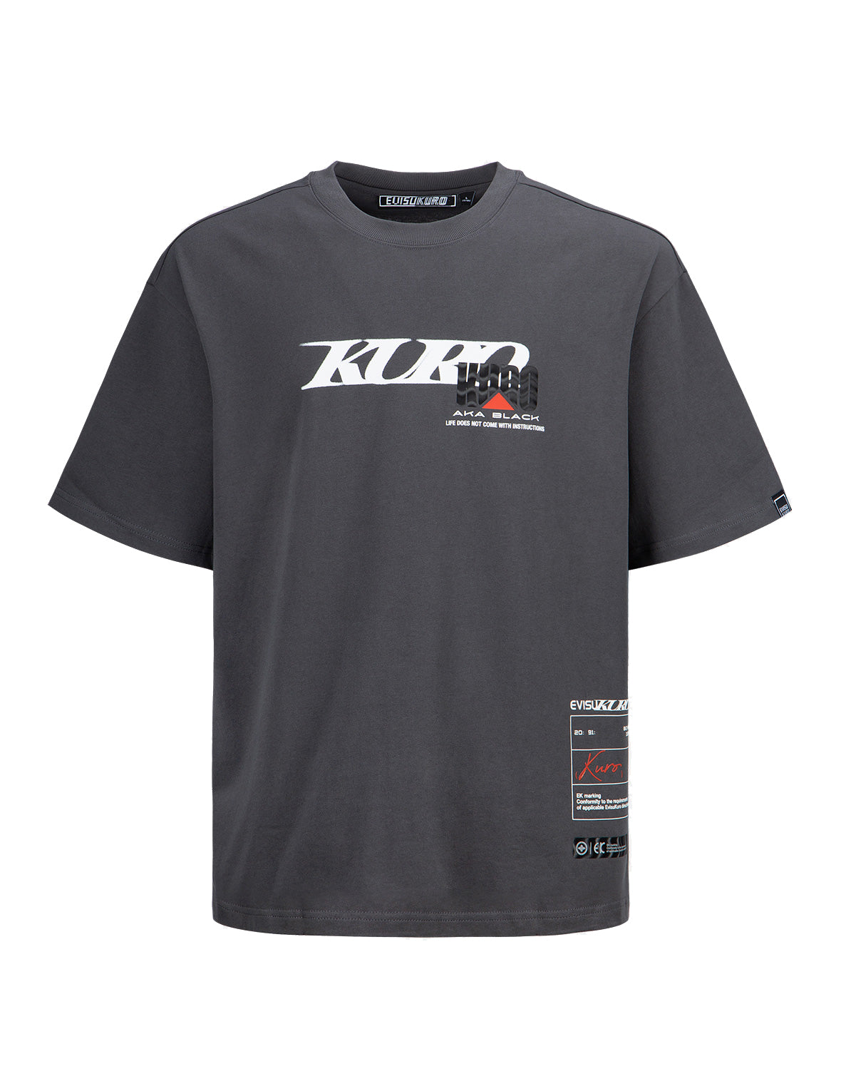 Ripple Effect Seagull and Shadow Print T-shirt