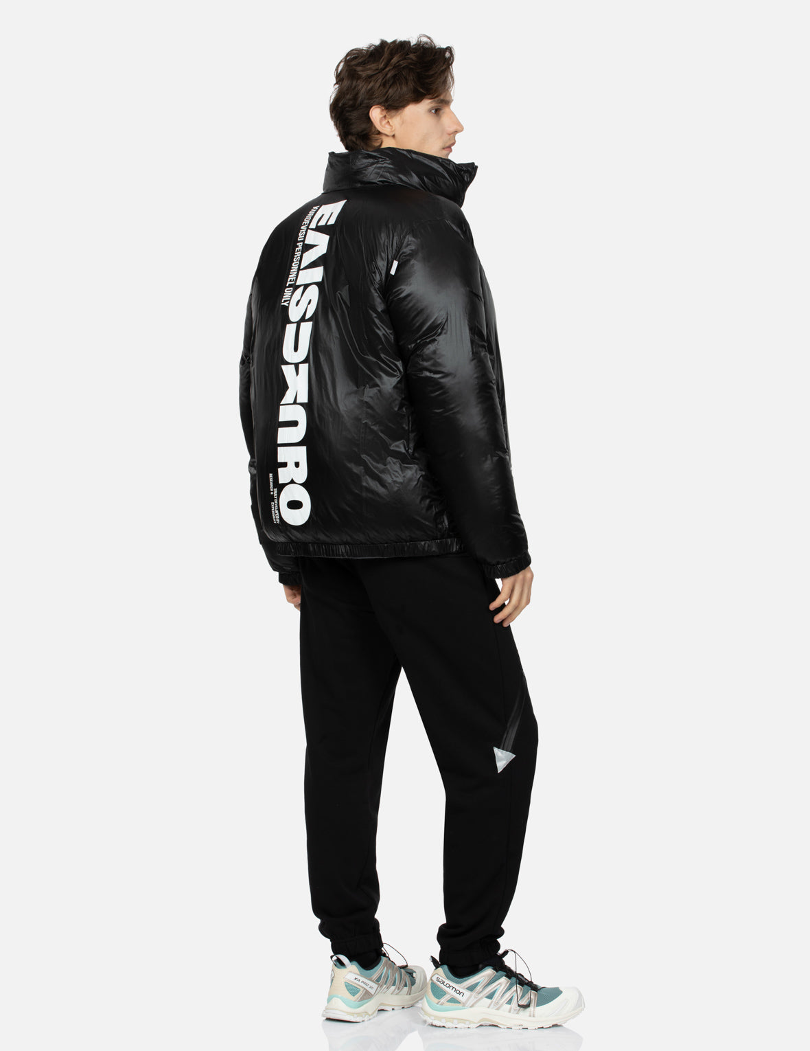 Seagull Print 3D Panelling Regular Fit Sweatpants