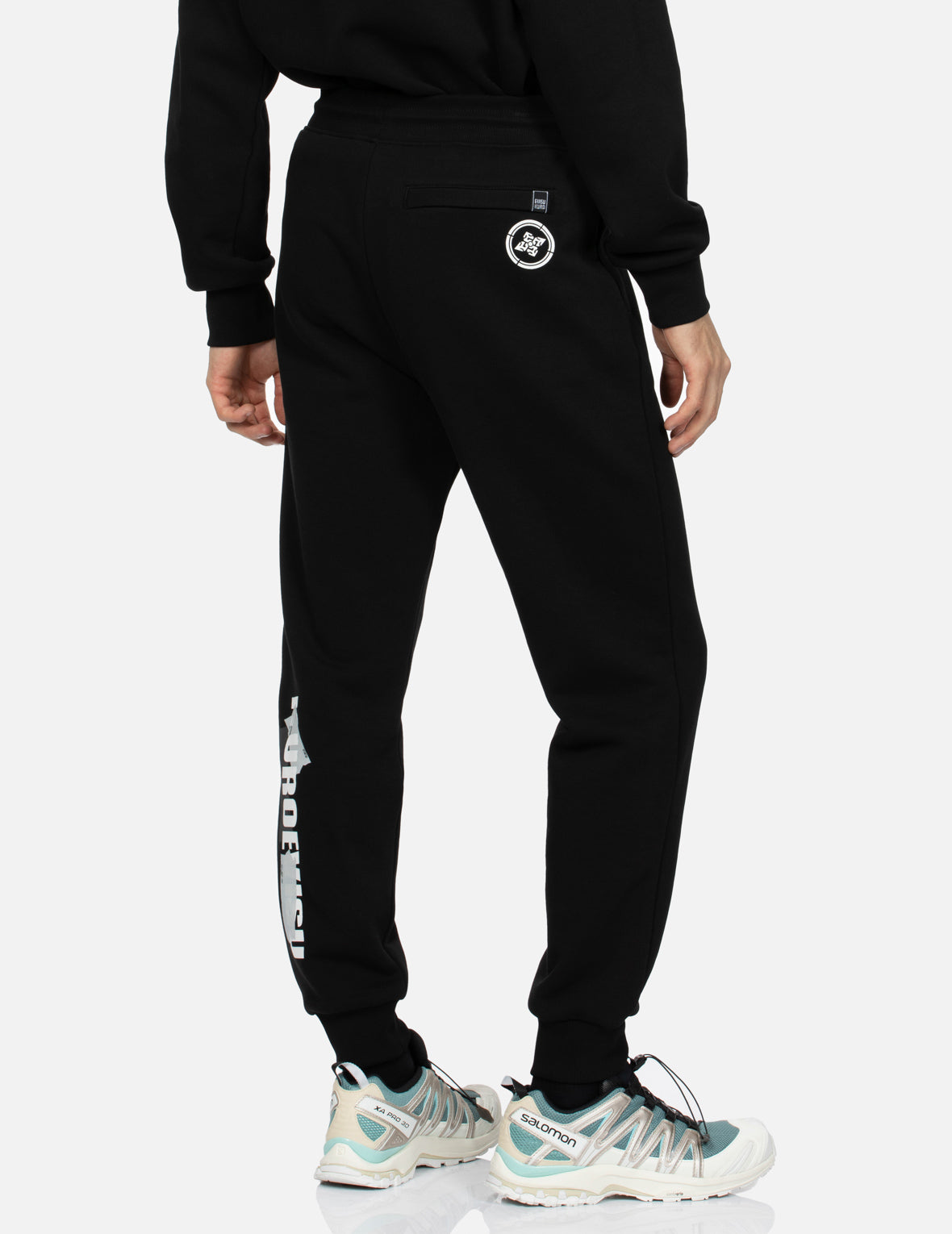 Multiple Branding Elements Print Slim Fit Sweatpants