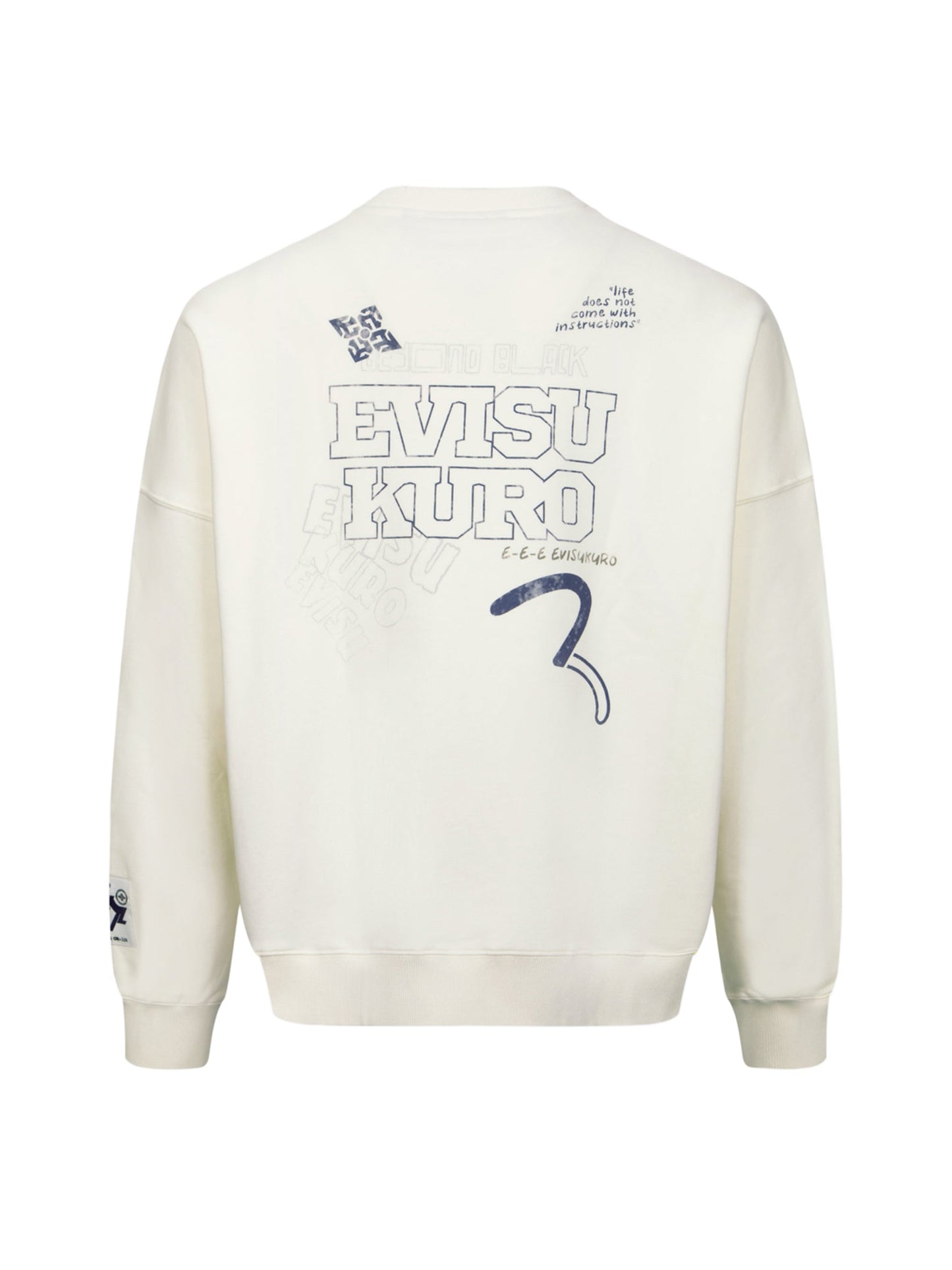 Logo and Seagull Print Oversized Sweatshirt