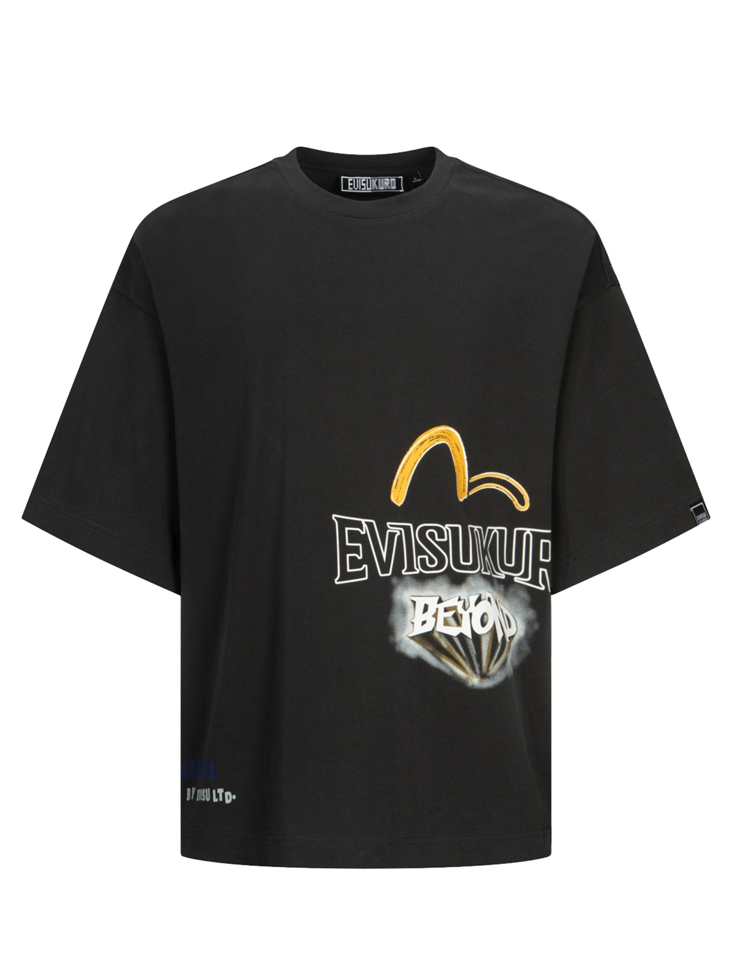 Graffiti Logo and Slogan Print Fashion Fit T-shirt