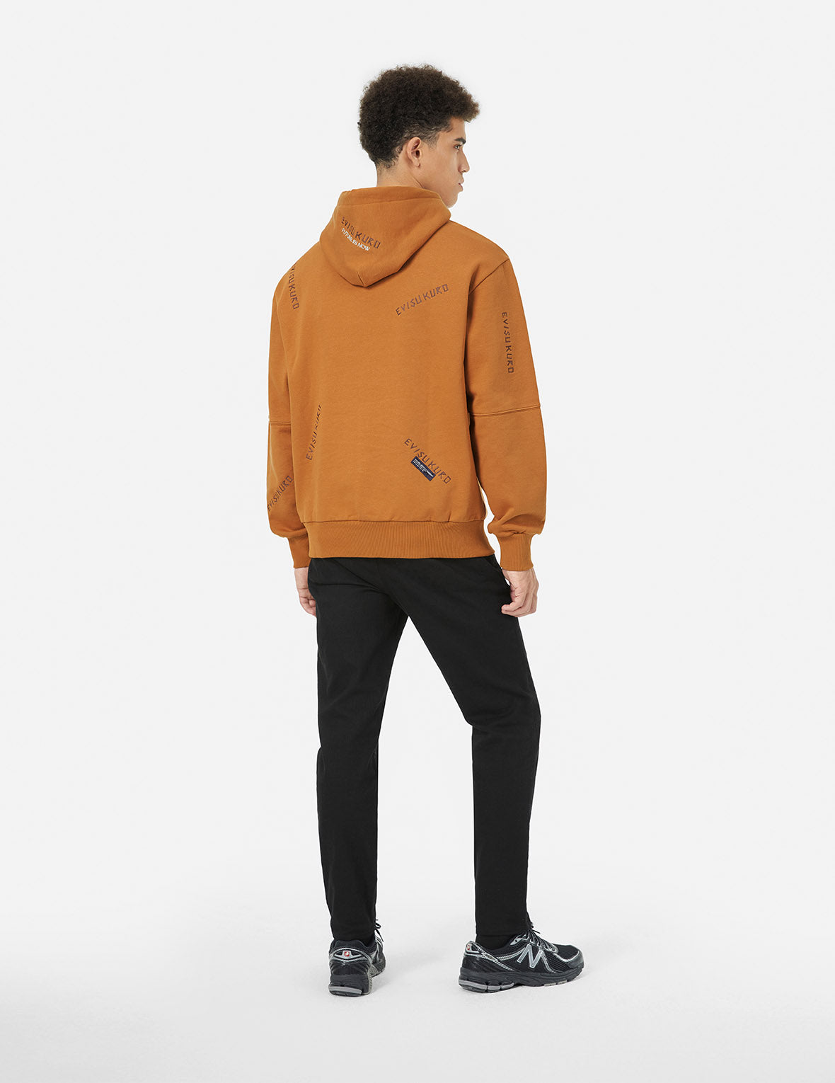 Allover Logo Embroidery Relax Fit Hoddie