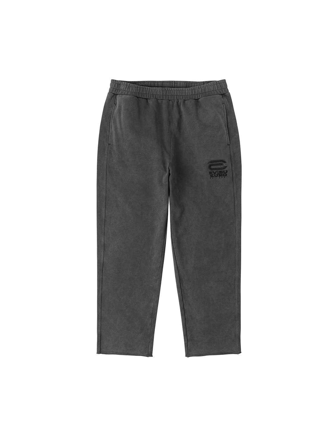 EVISUKURO E Embroidery Distressed Loose Fit Sweatpants