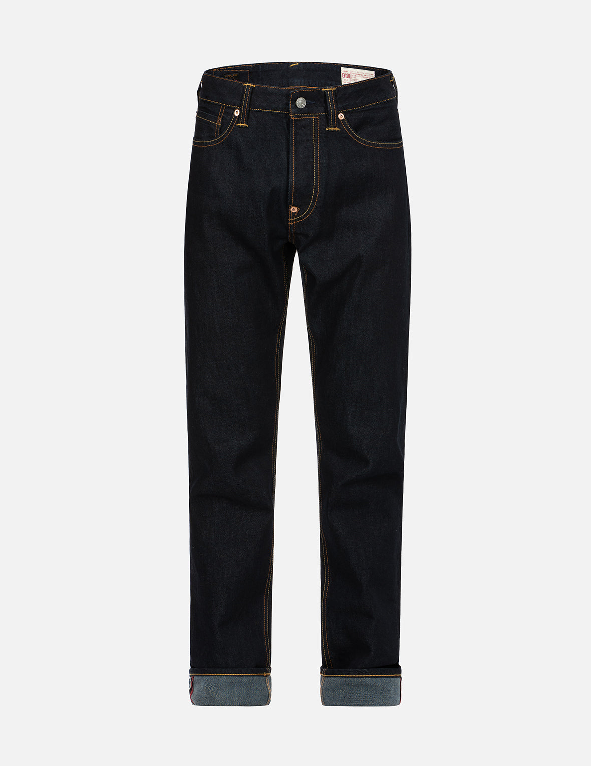Brushstroke Seagull Print Carrot Fit Selvedge Denim Jeans #2017