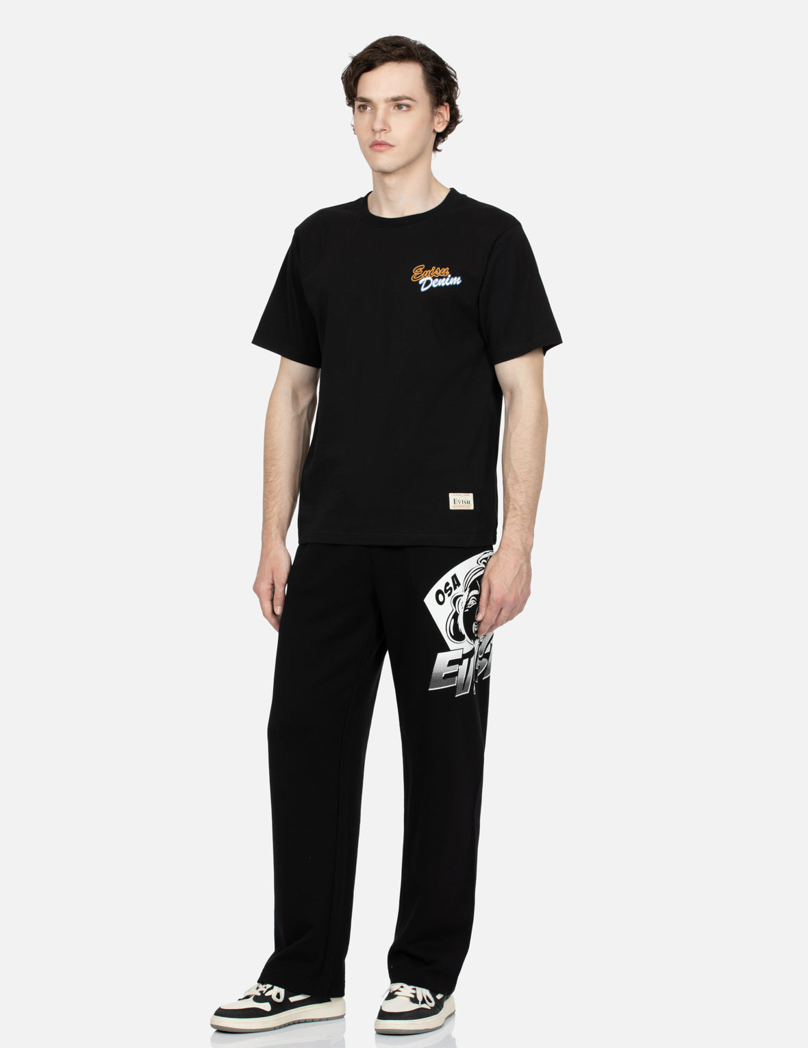 Pop Art Godhead Print Straight-leg Sweatpants
