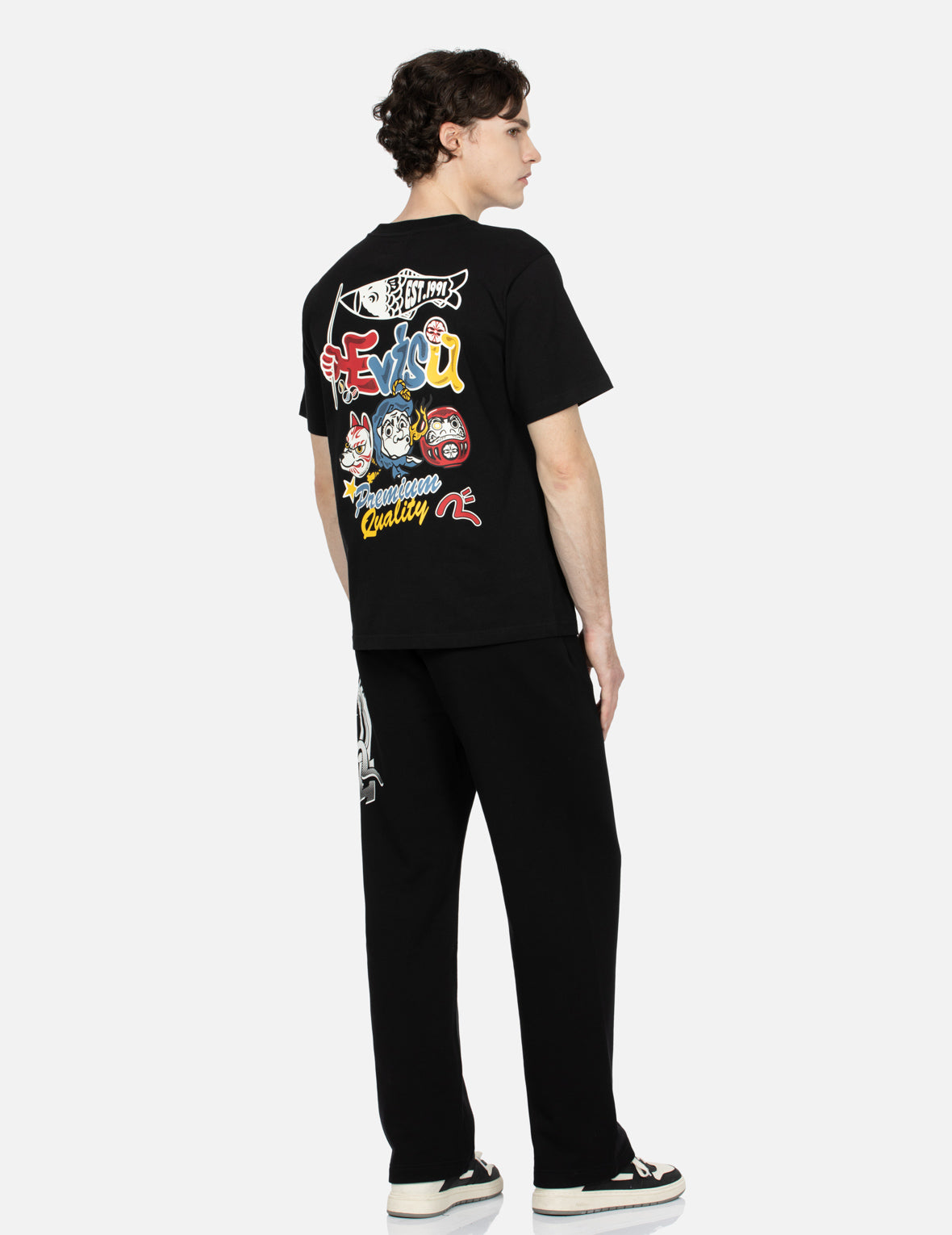 Pop Art Godhead Print Straight-leg Sweatpants