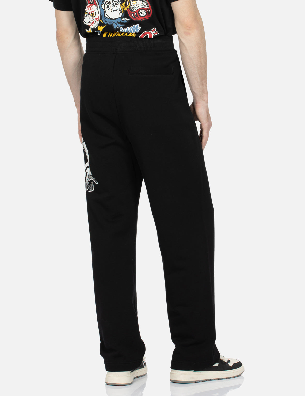 Pop Art Godhead Print Straight-leg Sweatpants
