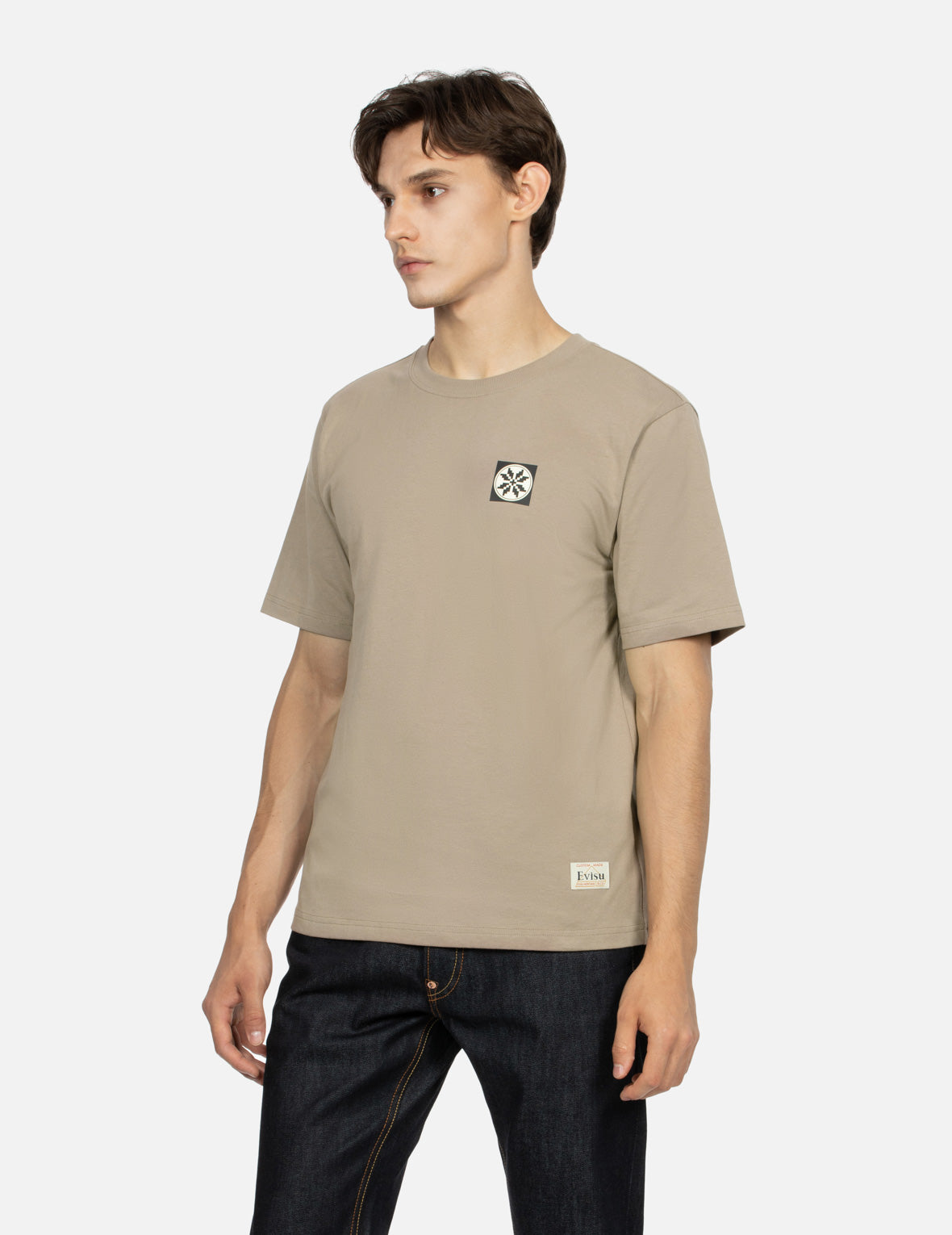 Kumadori Daruma and Lantern Print Regular Fit T-shirt