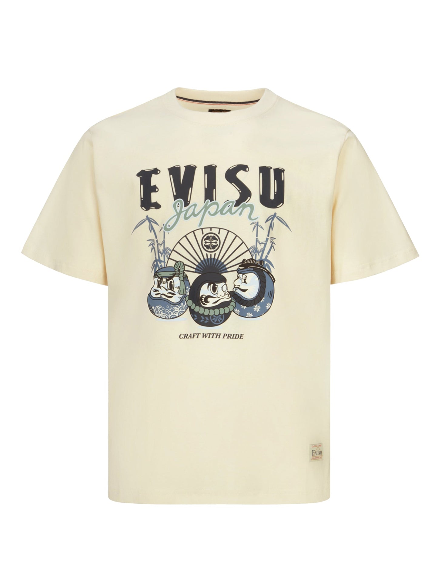 Kumadori Daruma Print Regular Fit T-shirt