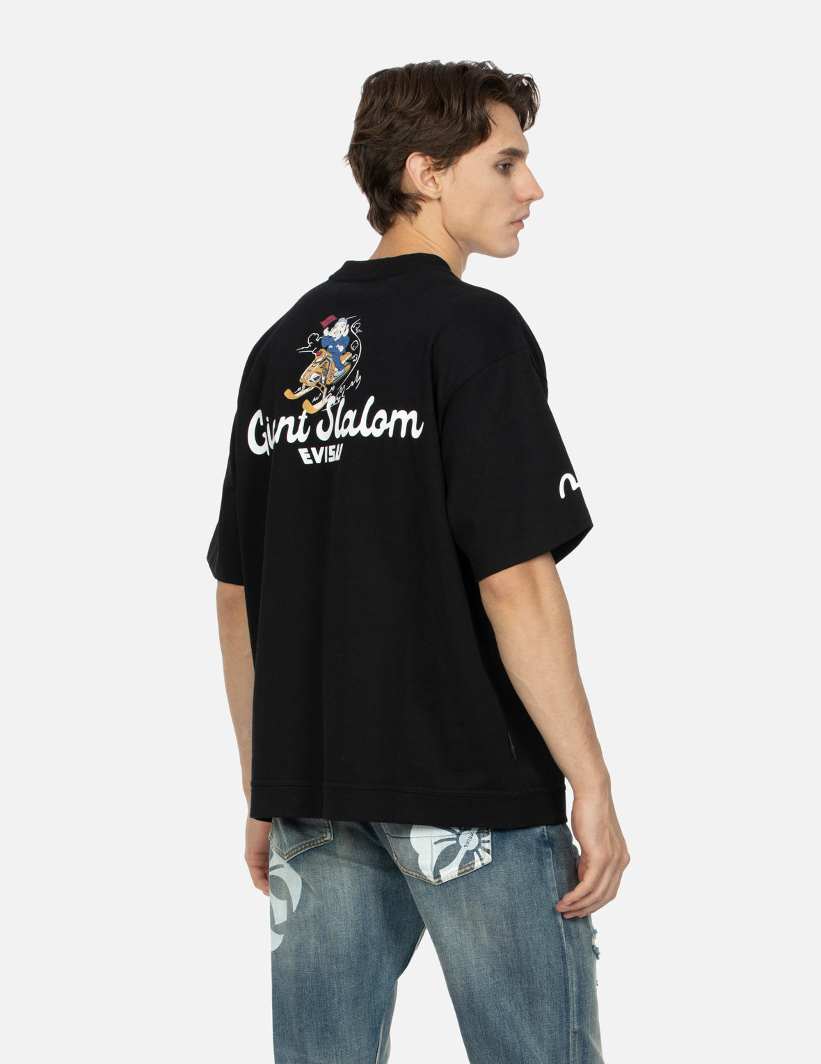 Godhead with Snowmobile Print Relax Fit T-shirt