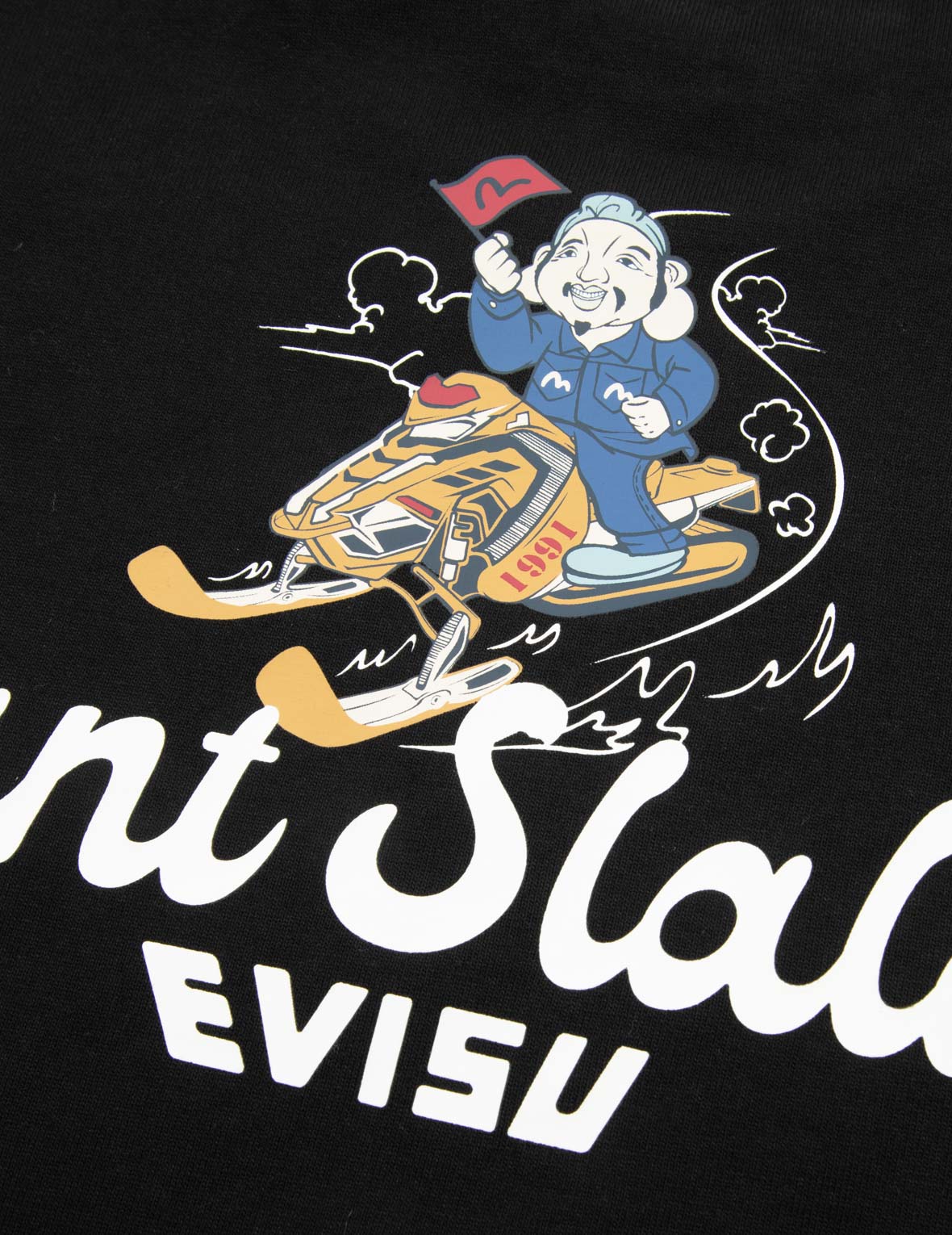 Godhead with Snowmobile Print Relax Fit T-shirt