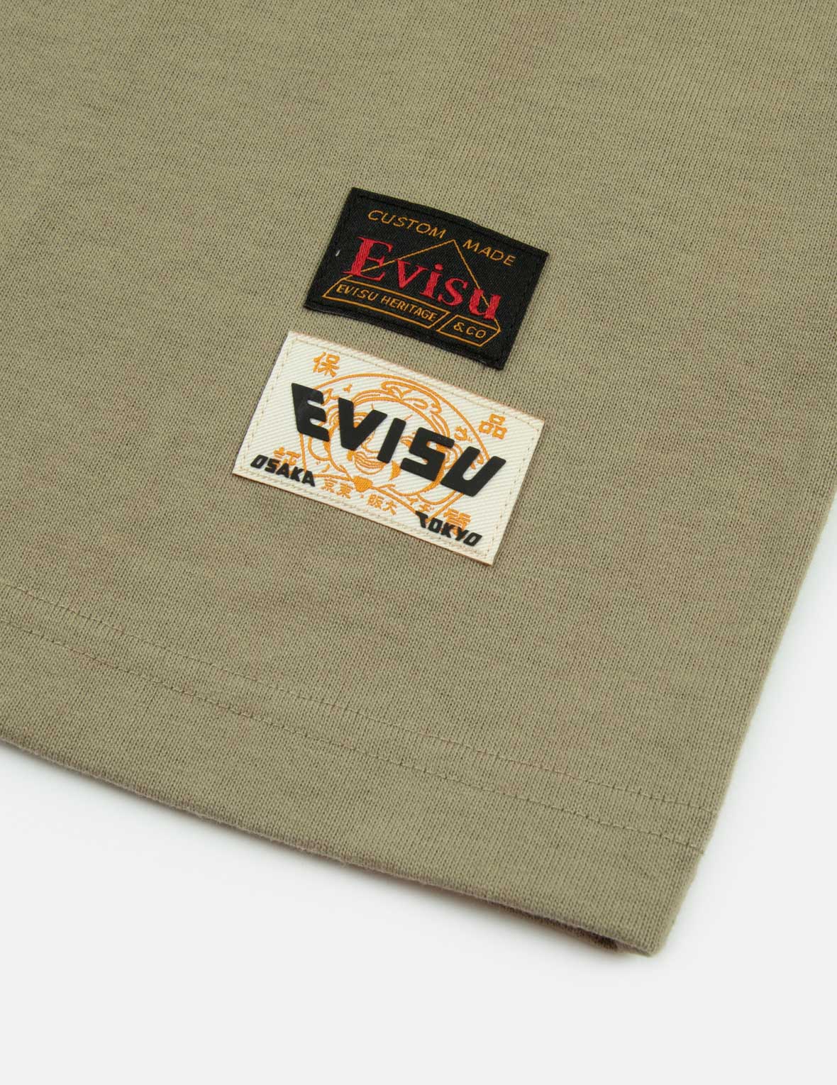 Kamon and Seagull Print Loose Fit T-shirt