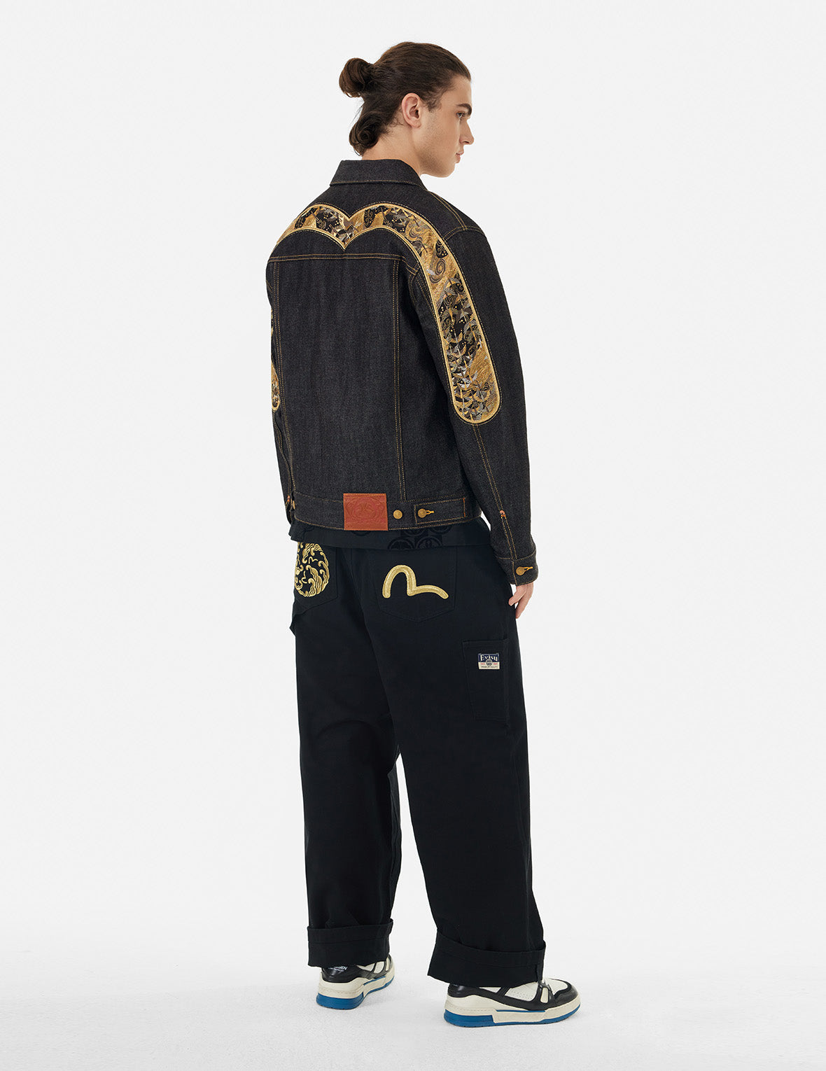 Brocade Daicock Appliqué 
Regular Fit Denim Jacket