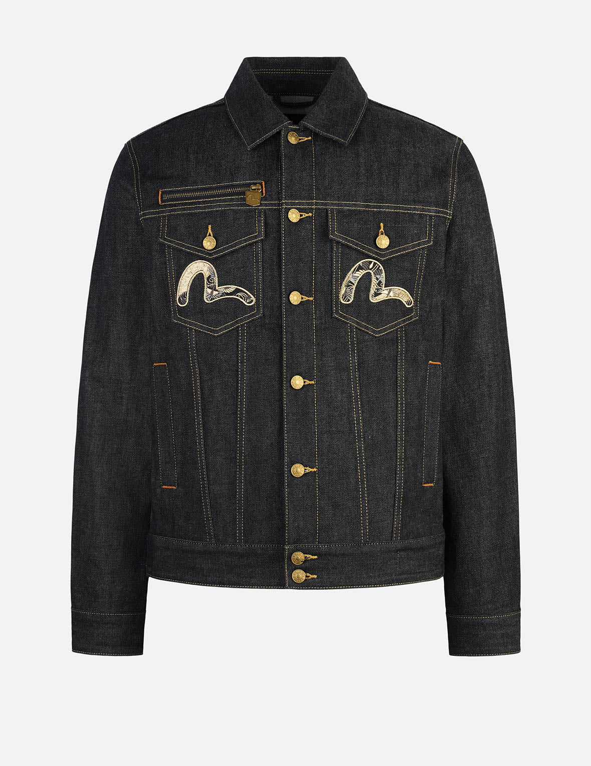 Brocade Daicock Appliqué 
Regular Fit Denim Jacket