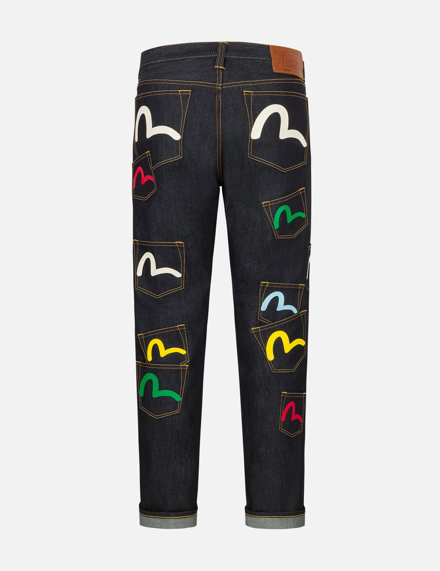 多口袋常規牛仔褲