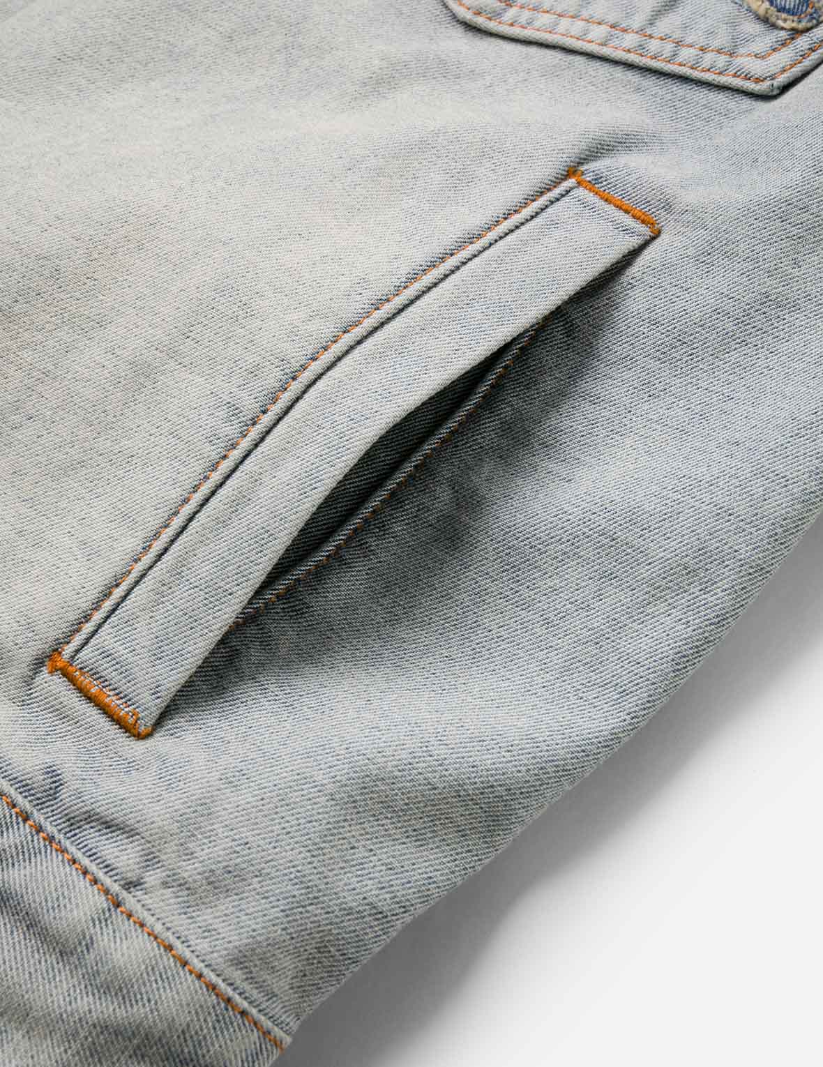 佛頭提花寬版休閒牛仔外套