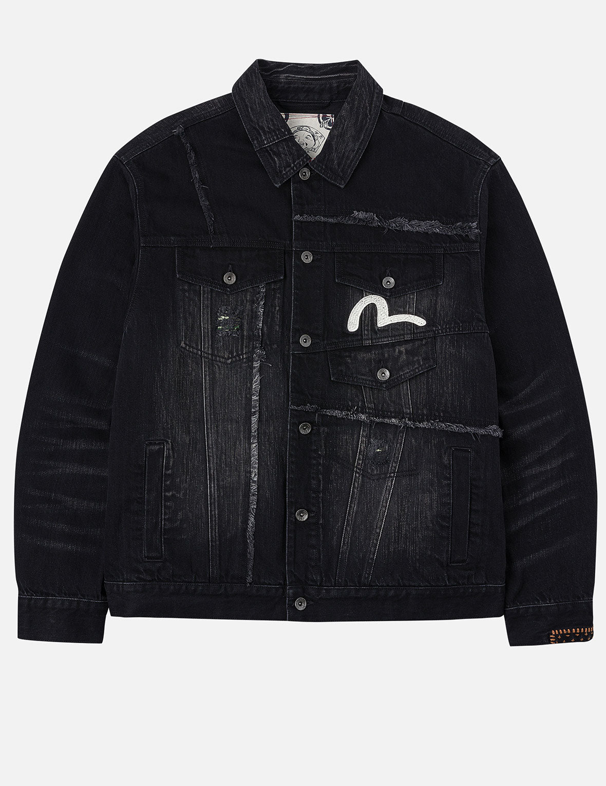 Multi-Pocket Relax Fit Washed Denim Jacket