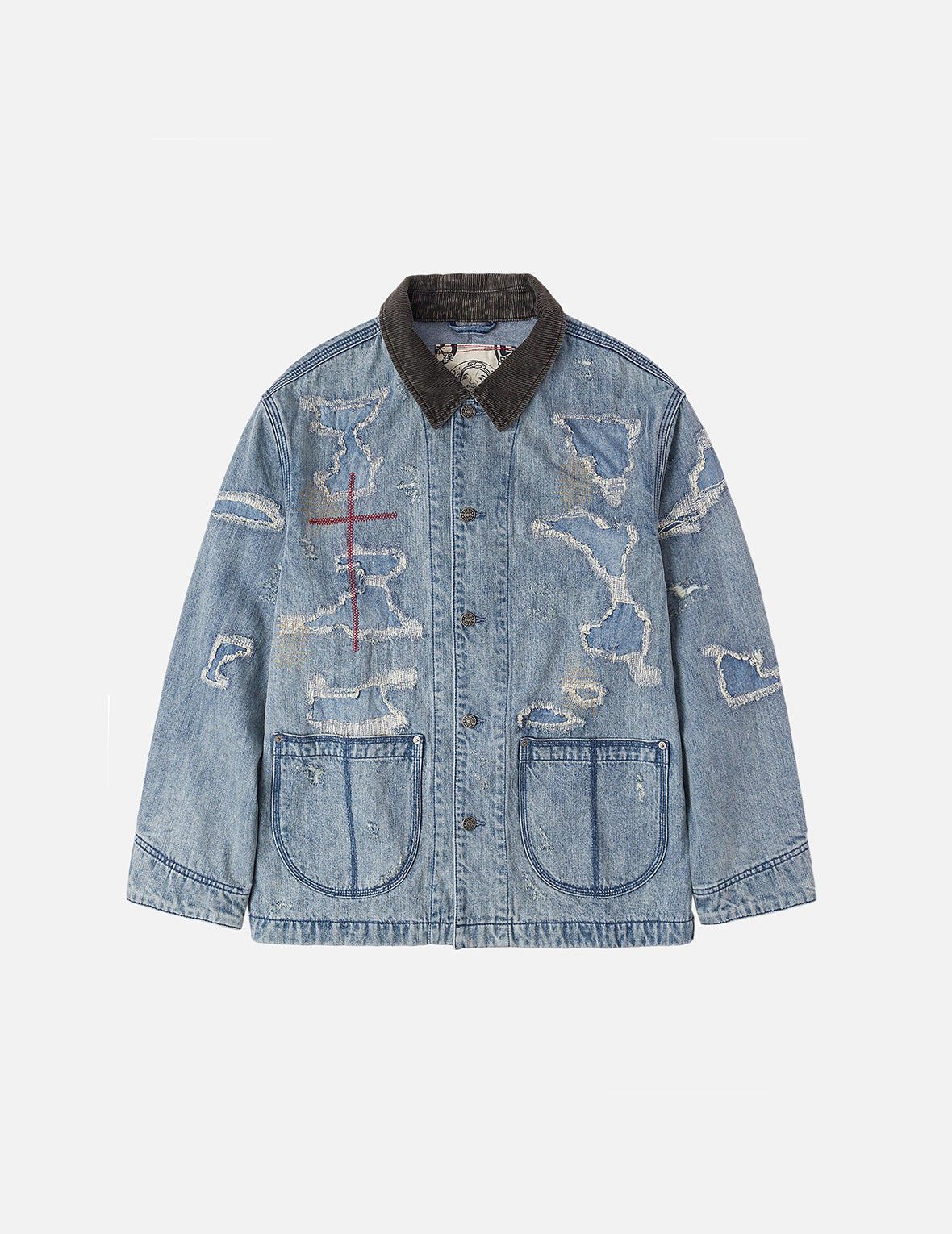 解構復古工裝時尚版型牛仔外套