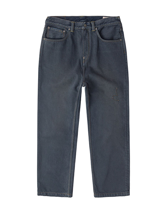 Skull Seagull Print Pockets Fashion Fit Denim Jeans