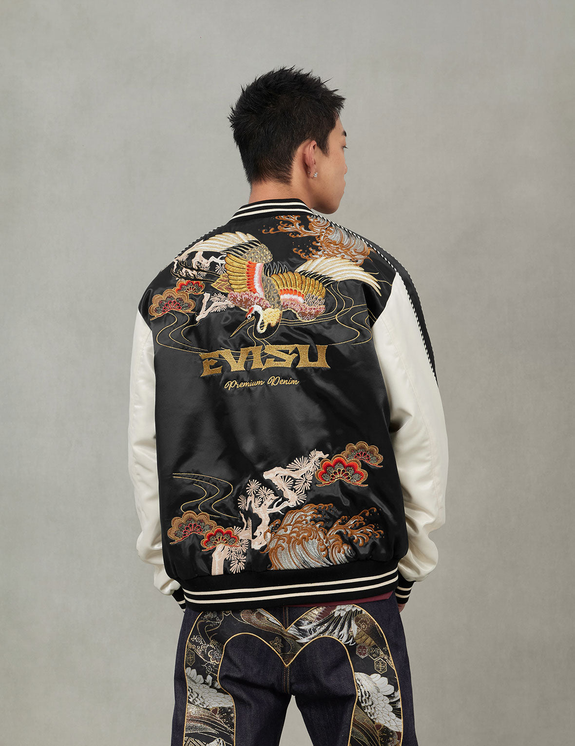 EVISU 日本　スカジャン　限定版　龍　unisex vintage EVISU 日本 スカジャン 限定版 龍 unisex vintage EVISU 日本