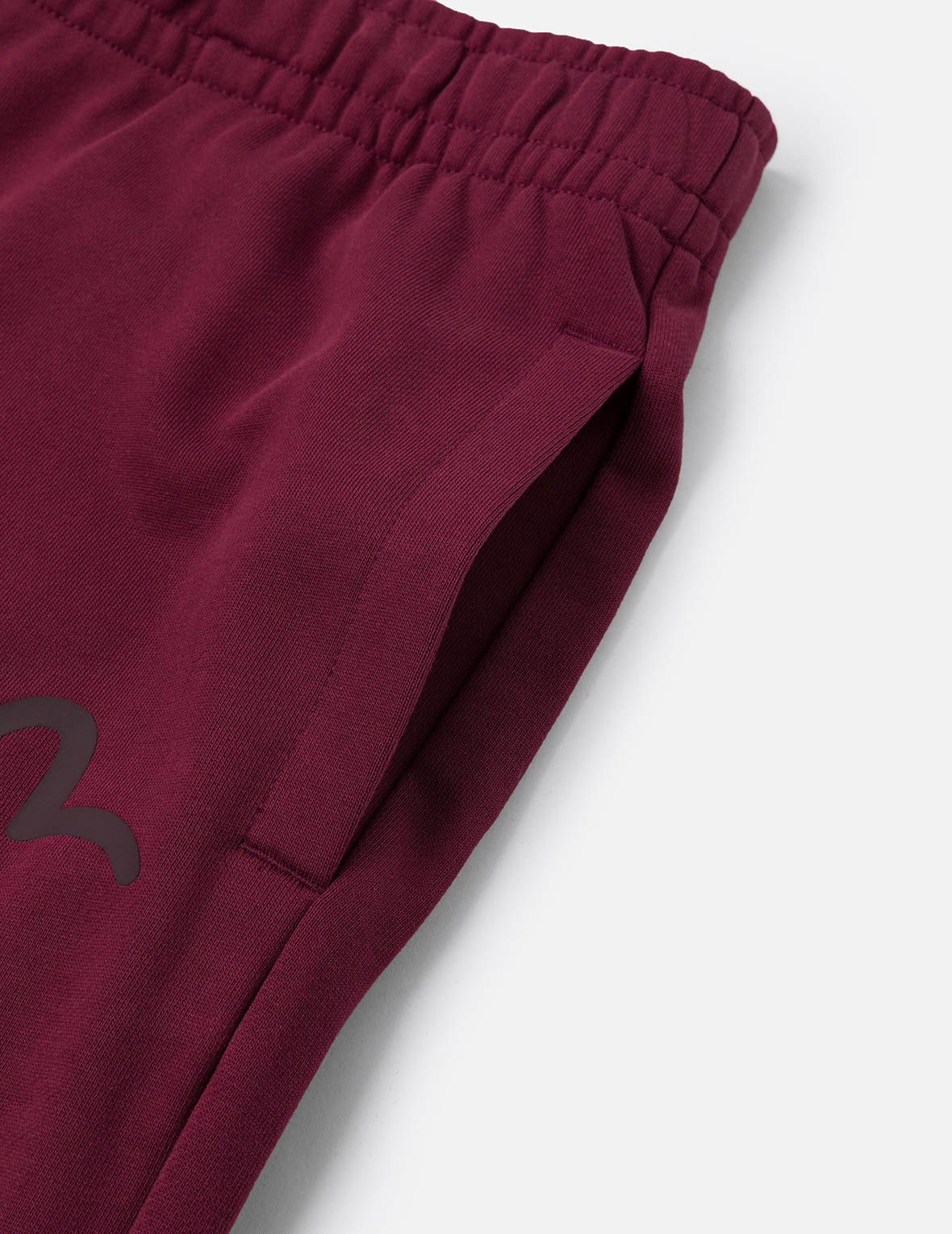 Brushstroke Seagull and Logo Print Straight Fit Sweatpants