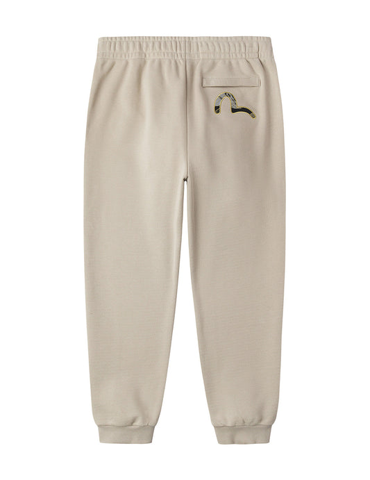 Seagull Brocade Appliqué Gold Thread Logo Regular Fit Sweatpants