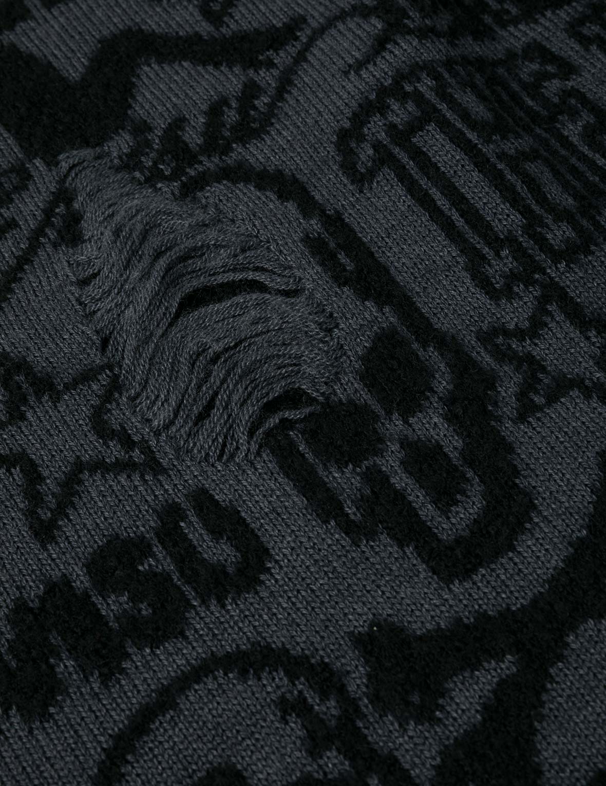 滿地圖案提花超寬版針織衫