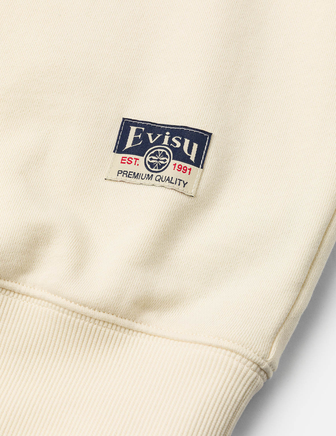 海鷗織錦貼布寬版休閒衛衣