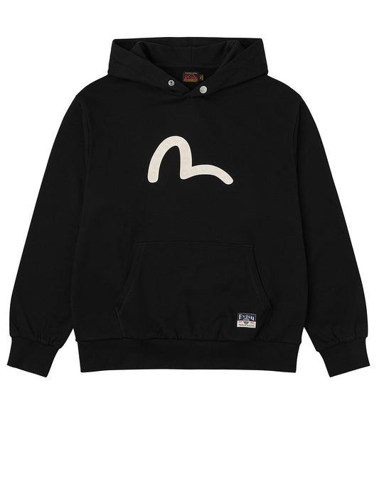 Seagull Print Relax Fit Hoodie