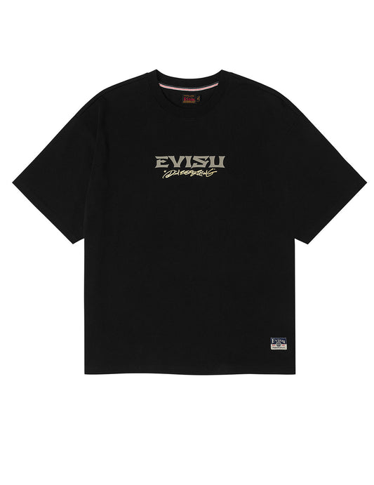 Crane and Logo Print Loose Fit T-shirt