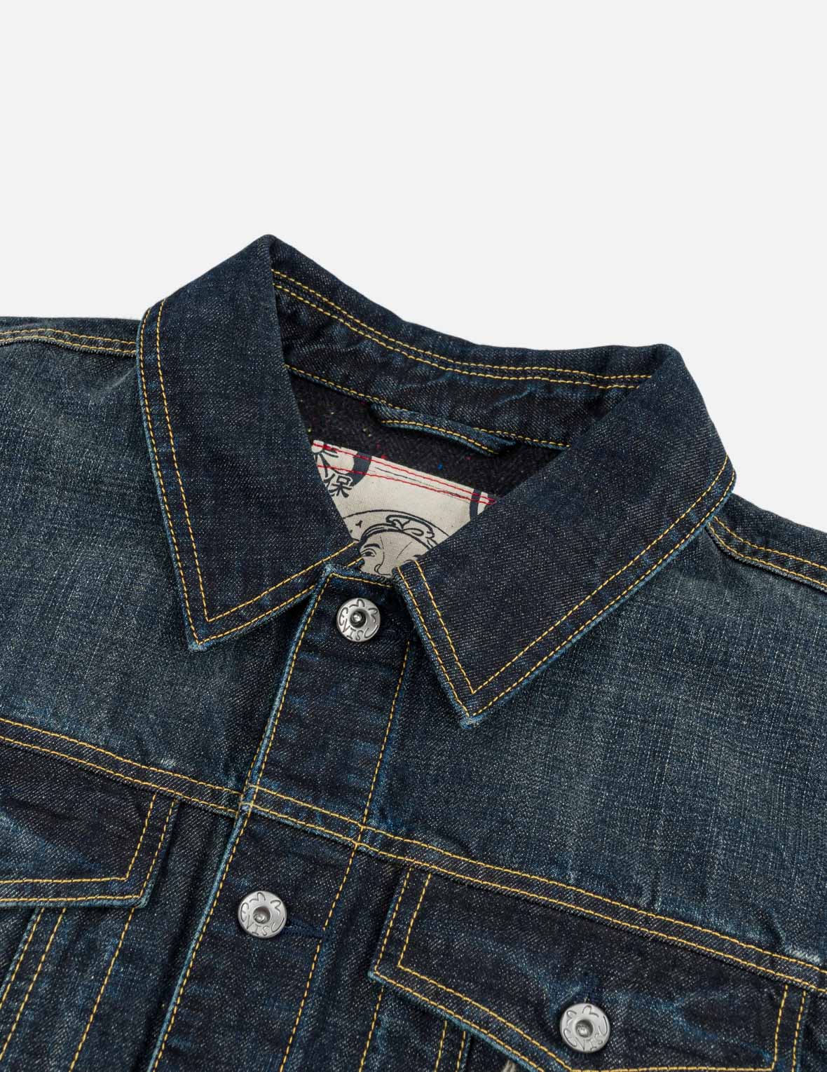 3M Thinsulate™ 襤褸刺繡牛仔夾克