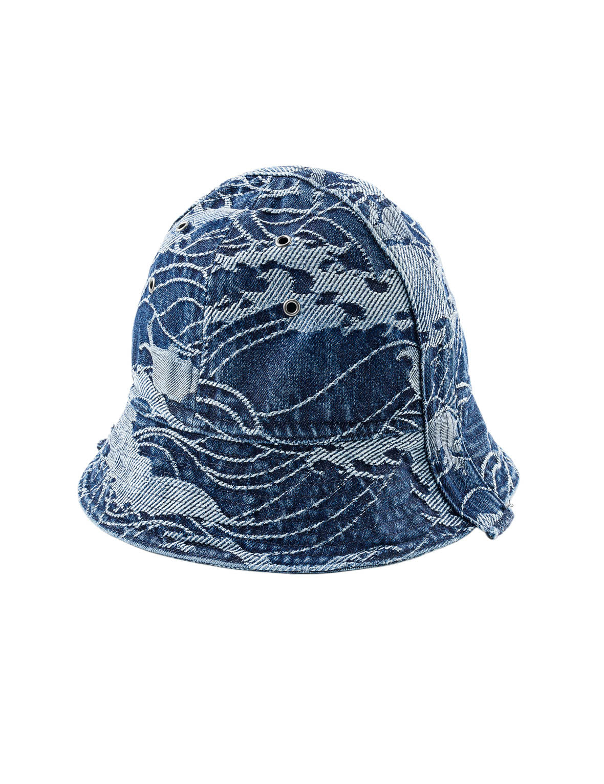 海浪海鷗提花牛仔漁夫帽