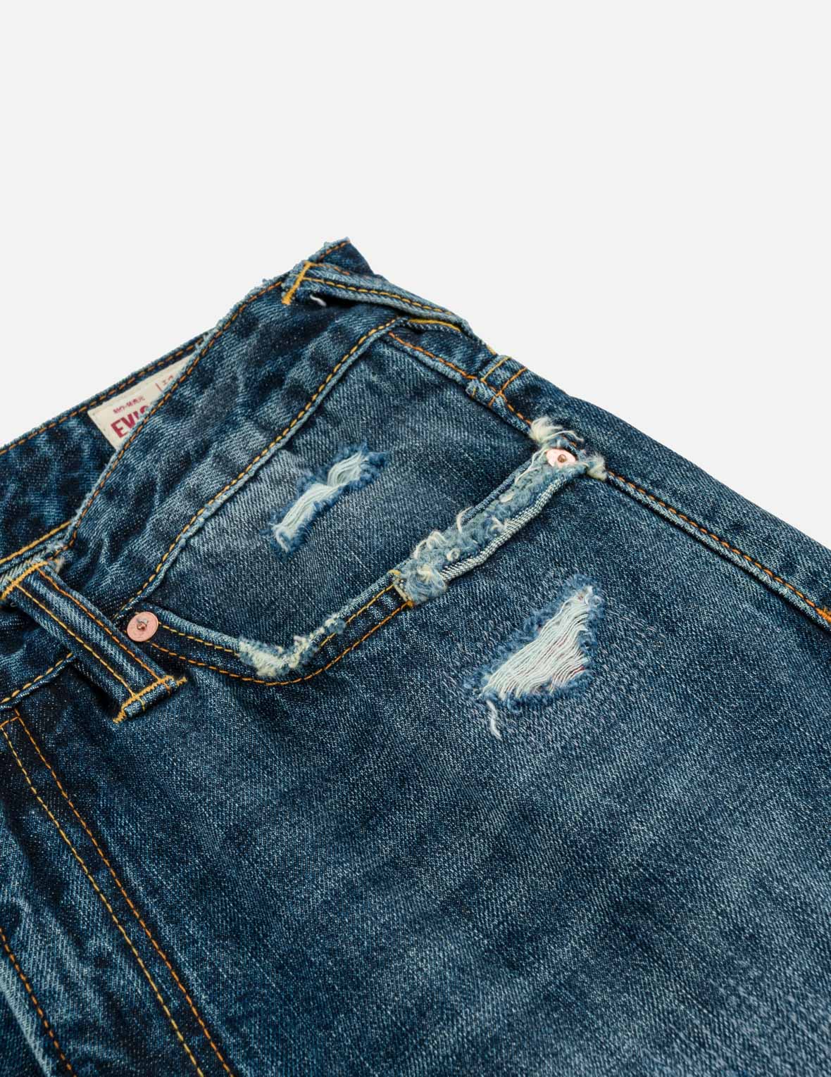 Boro Patchwork Distressed Seagull Pocket Jeans #2020