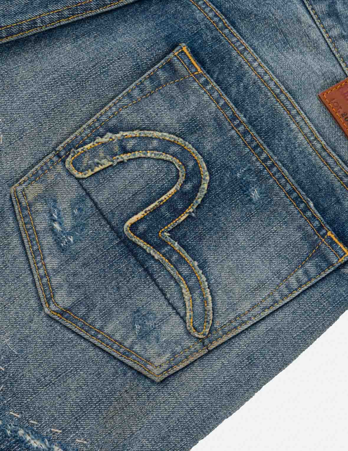 Uneven-Wash Seagull Selvedge Jeans #2038