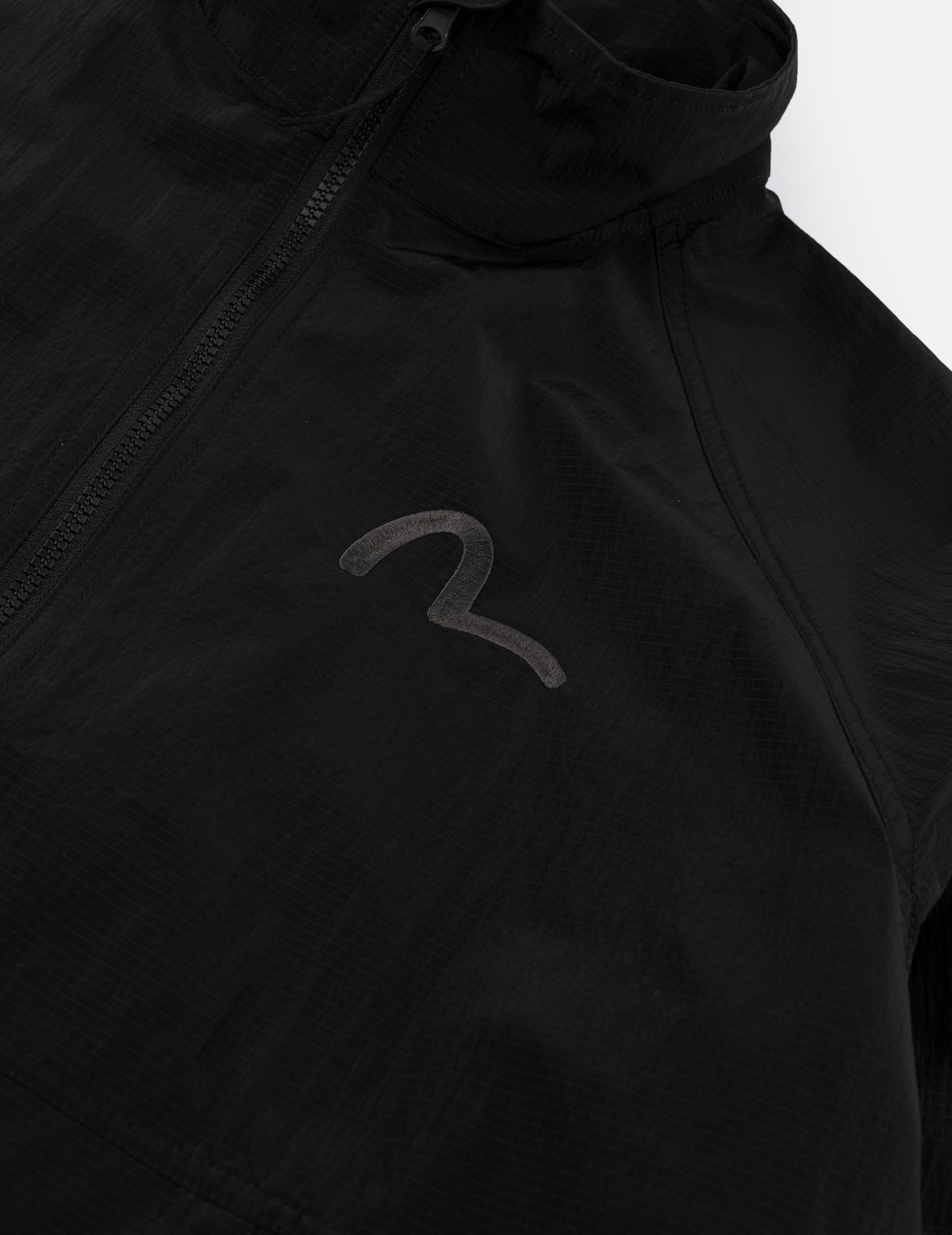 Logo Embroidered Zip-Up Windbreaker