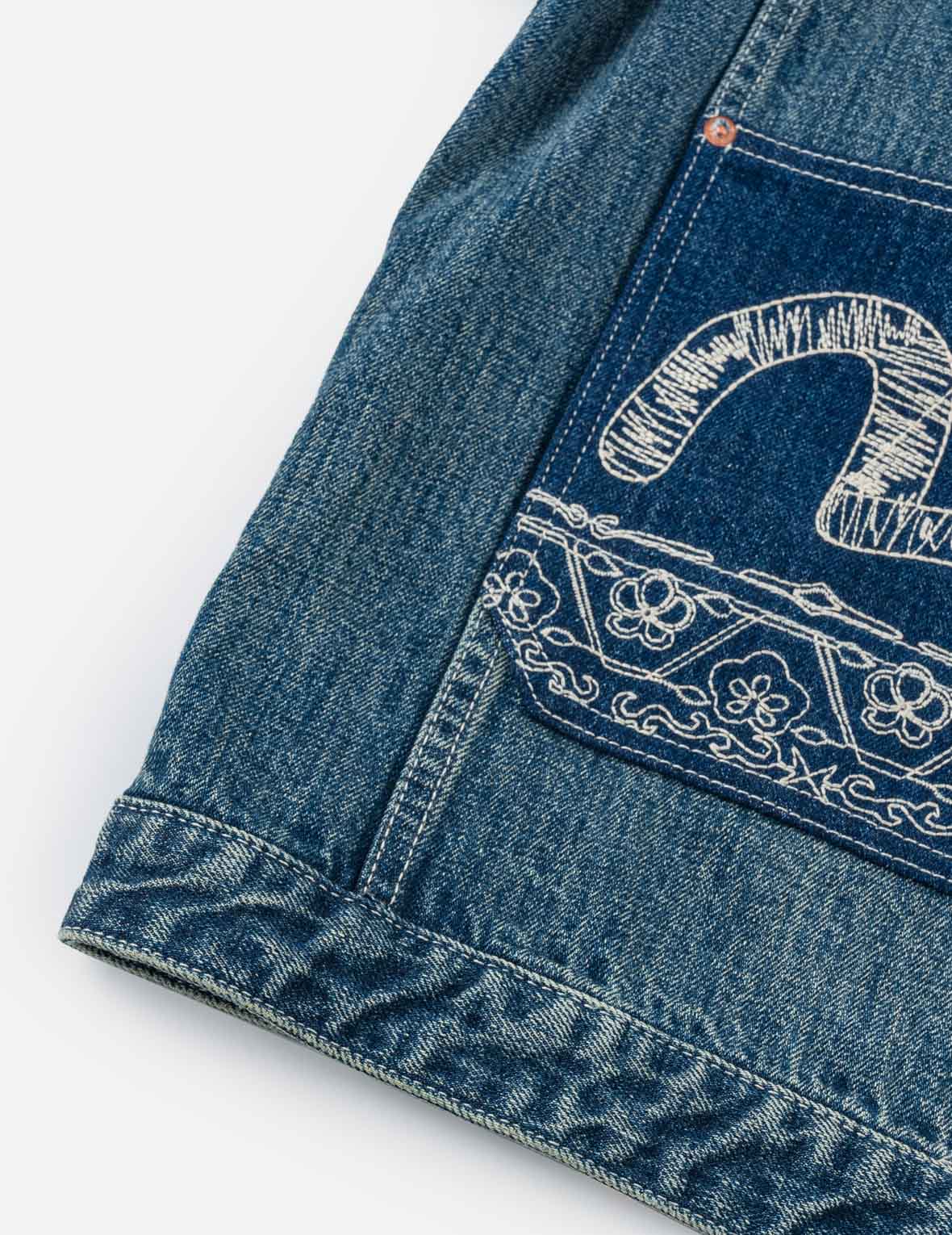 Boro Sashiko Denim Kimono Jacket