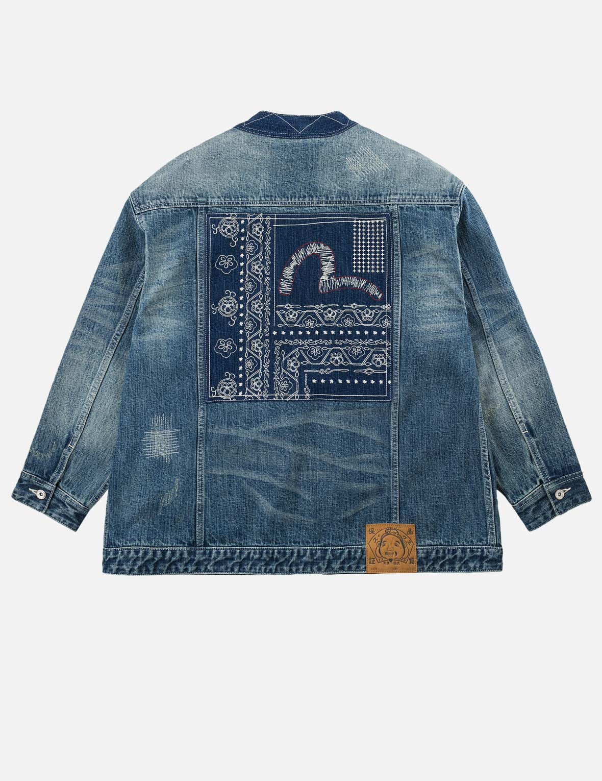 Boro Sashiko Denim Kimono Jacket
