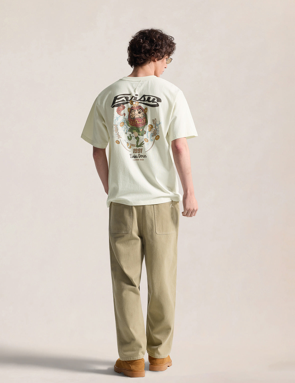 Seagull Embroidered Balloon Woven Pants