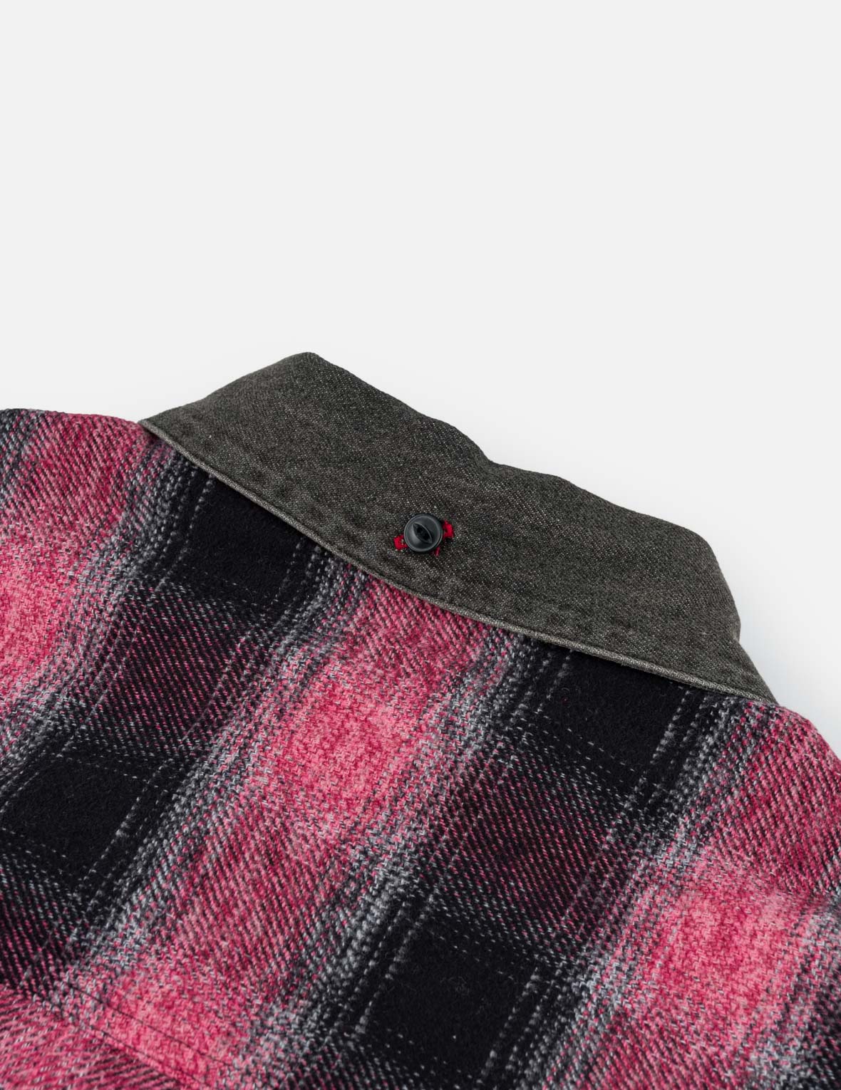 Fabric Blocking Denim Shirt