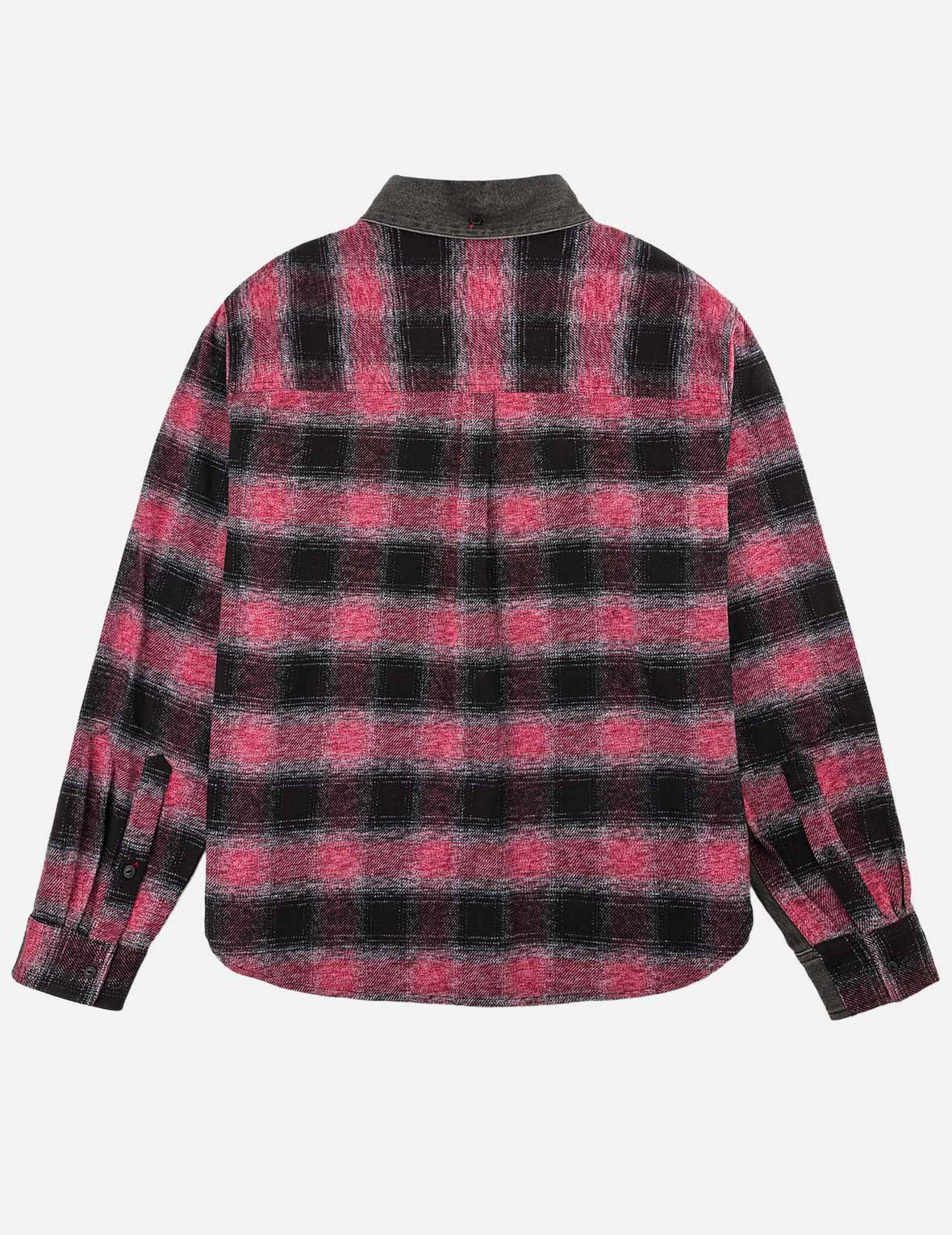 Fabric Blocking Denim Shirt