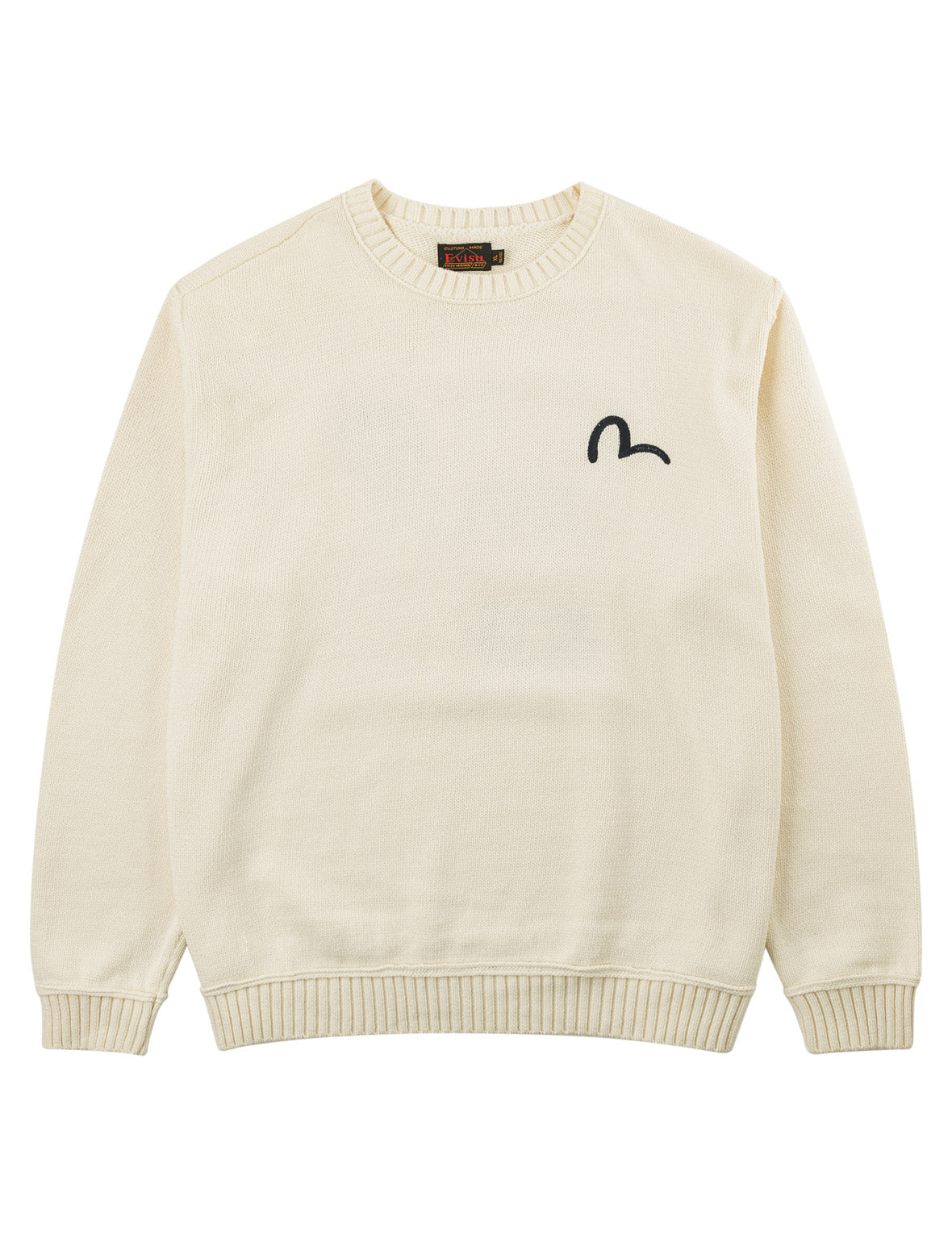 Seagull, Kamon & Evisu Logo Patchwork Knit Pullover